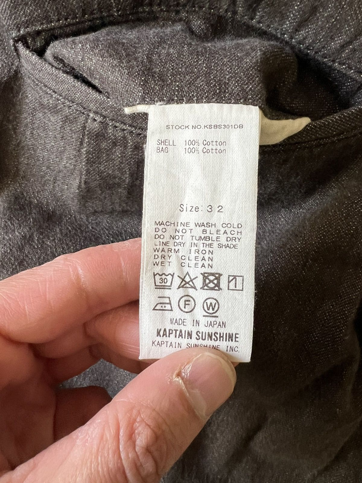 Kaptain Sunshine Denim Trouser - Brown Vintage Wash Size US 32 / EU 48 - 6 Thumbnail