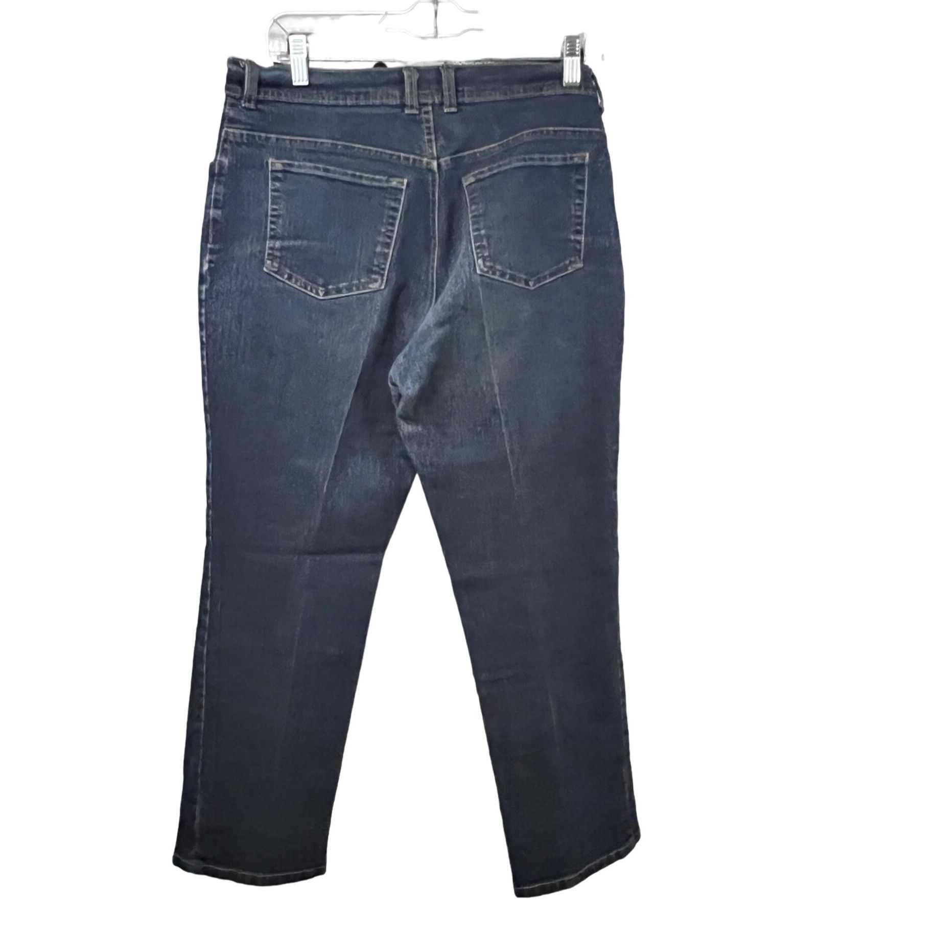 Gloria Vanderbilt Gloria Vanderbilt Amanda Womens Blue Denim Ankle Jeans Petit Size 32" / US 10 / IT 46 - 2 Thumbnail