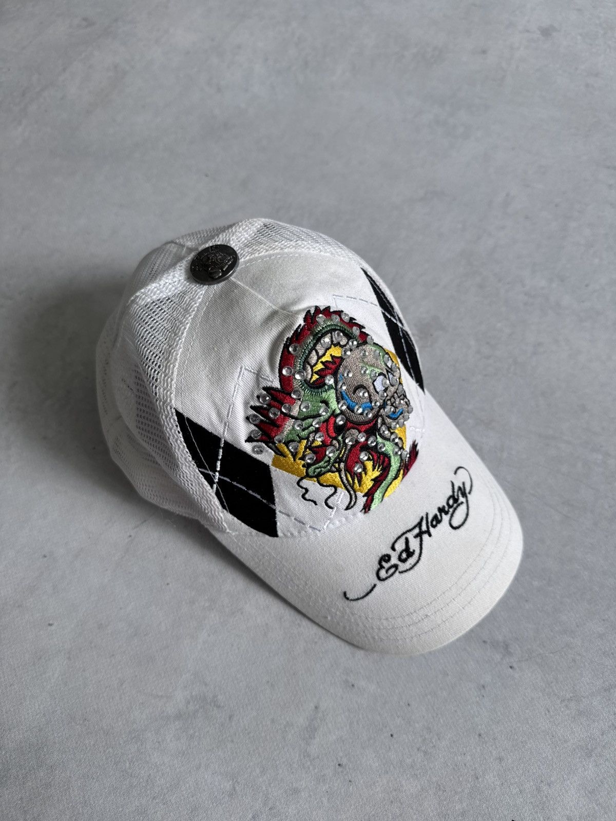 Ed Hardy Ed Hardy Vintage Y2K Unisex Regular Trucker Cap 00’s Vibe Size ONE SIZE - 1 Thumbnail