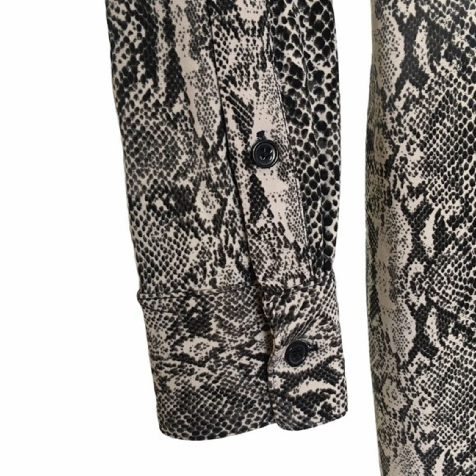 Norma Kamali Norma Kamali Snake Print Buttoned Sheath Shirt Dress Size S Size S / US 4 / IT 40 - 7 Thumbnail