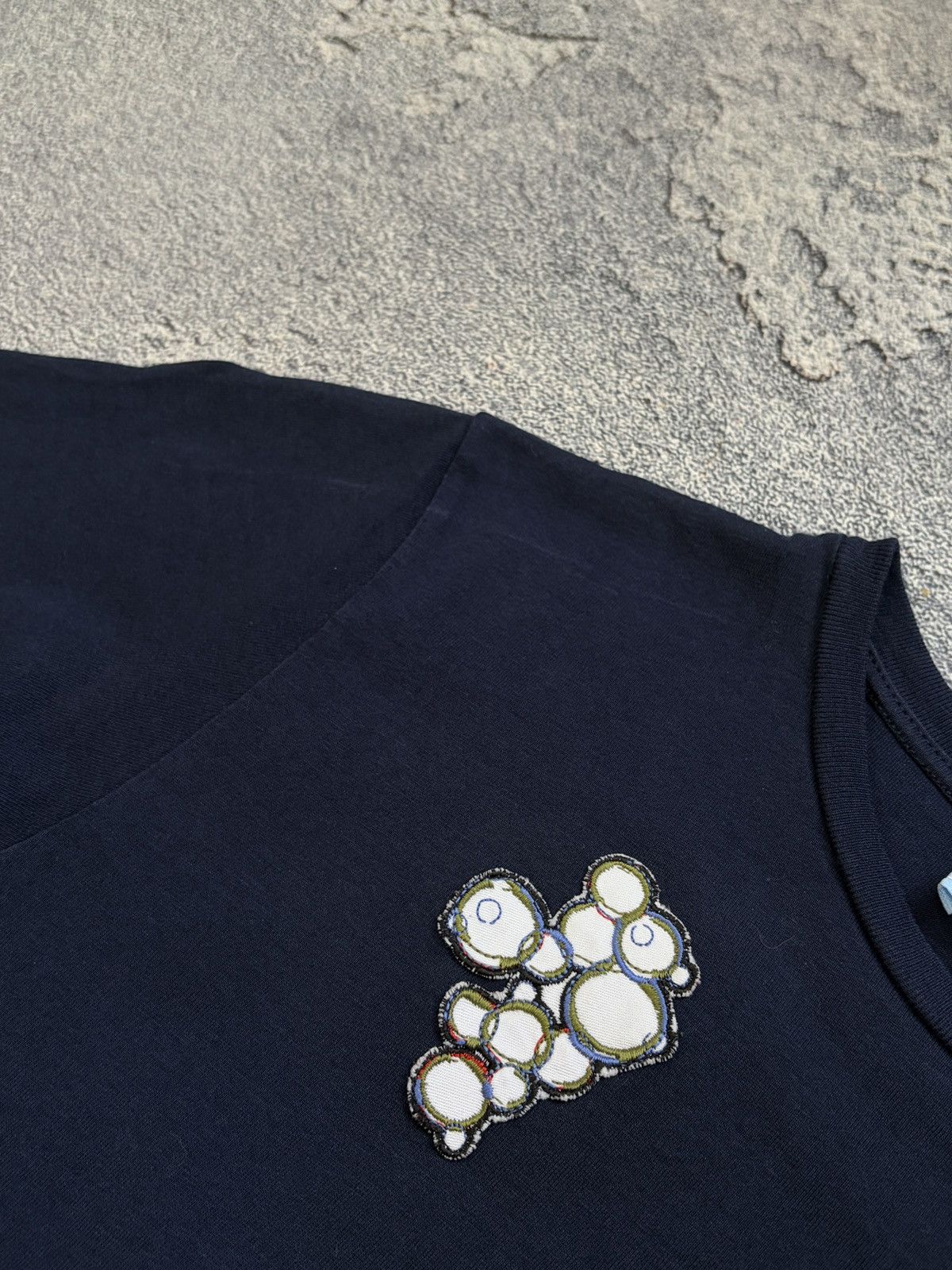 Lanvin Lanvin Enfant Boys Koi Patch Graphic Tee Navy Blue 12Y Size US XXS / EU 40 - 8 Thumbnail