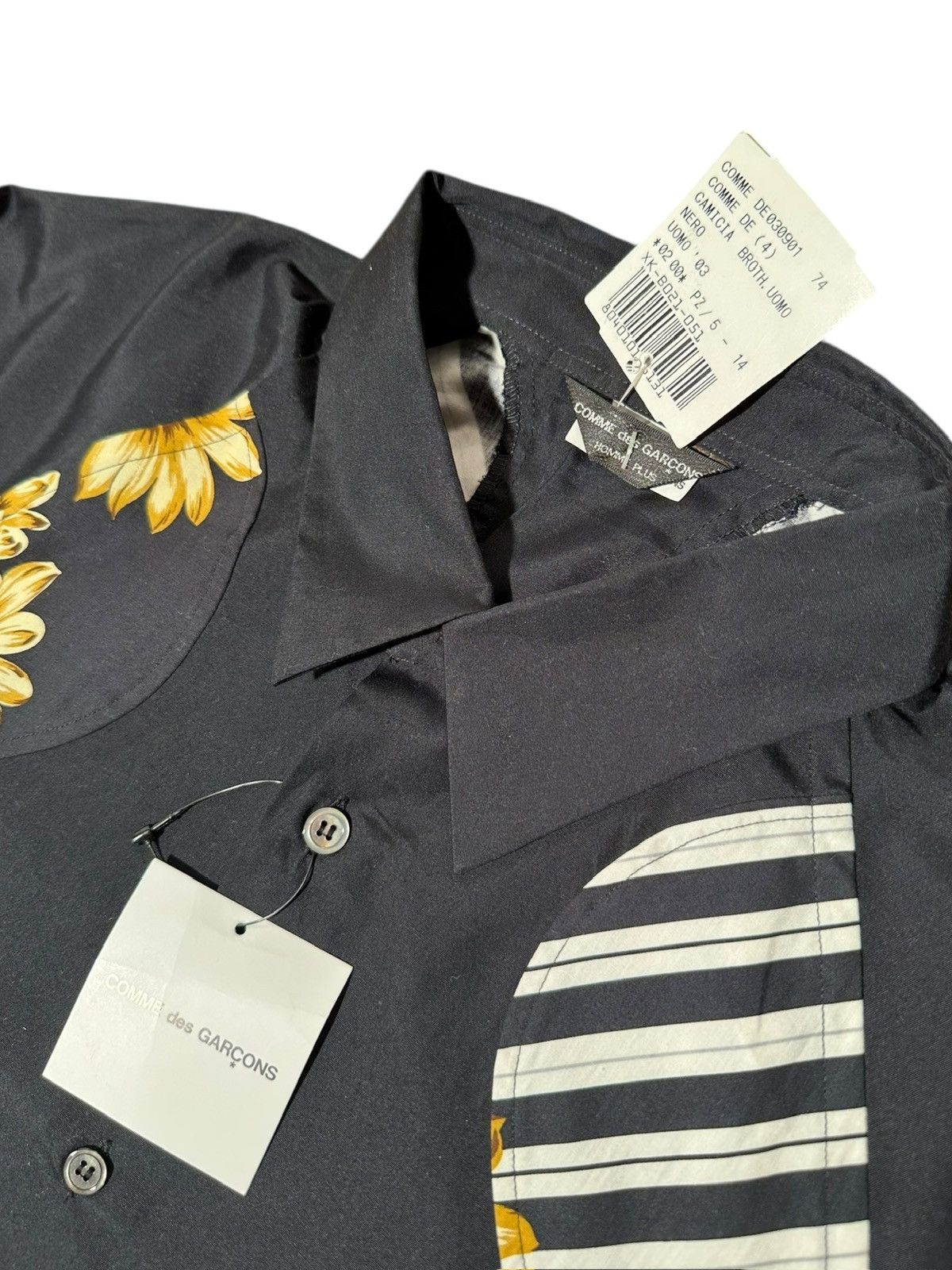 Comme des Garcons Homme Plus Comme des Garçons Homme Plus 2003 Floral Panel Shirt Archive Size US M / EU 48-50 / 2 - 7 Thumbnail