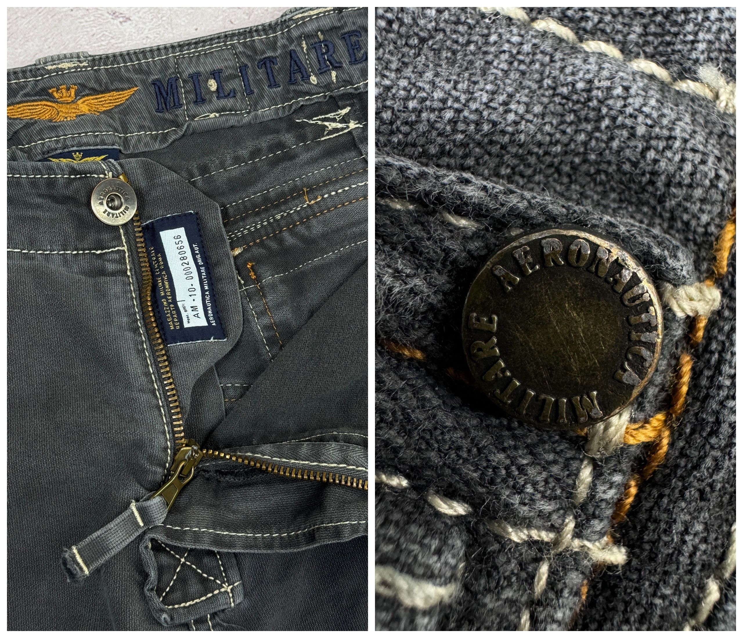 Aeronautica Militare Cargo Pants Trousers Multipocket