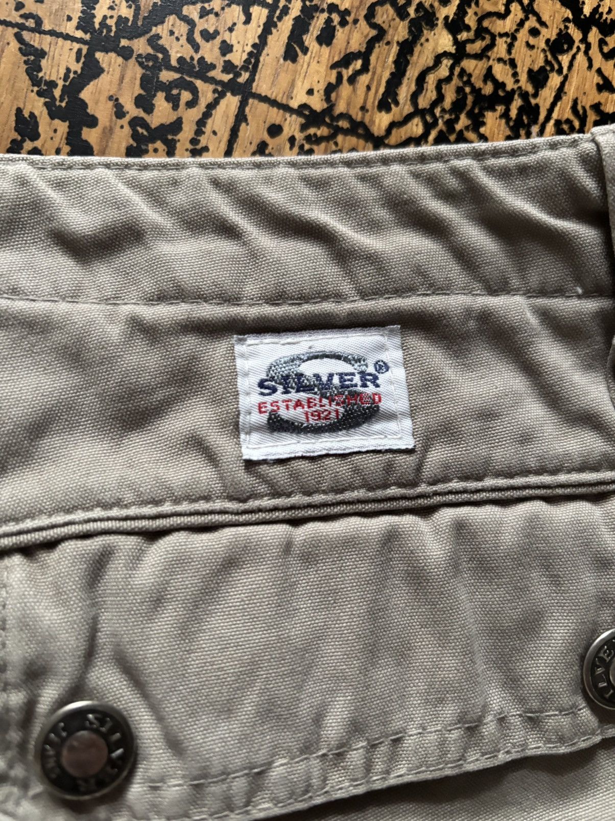 Vintage Vintage Silver Jeans Baggy/Wide Khaki Cargo Pants Size US 32 / EU 48 - 7 Thumbnail