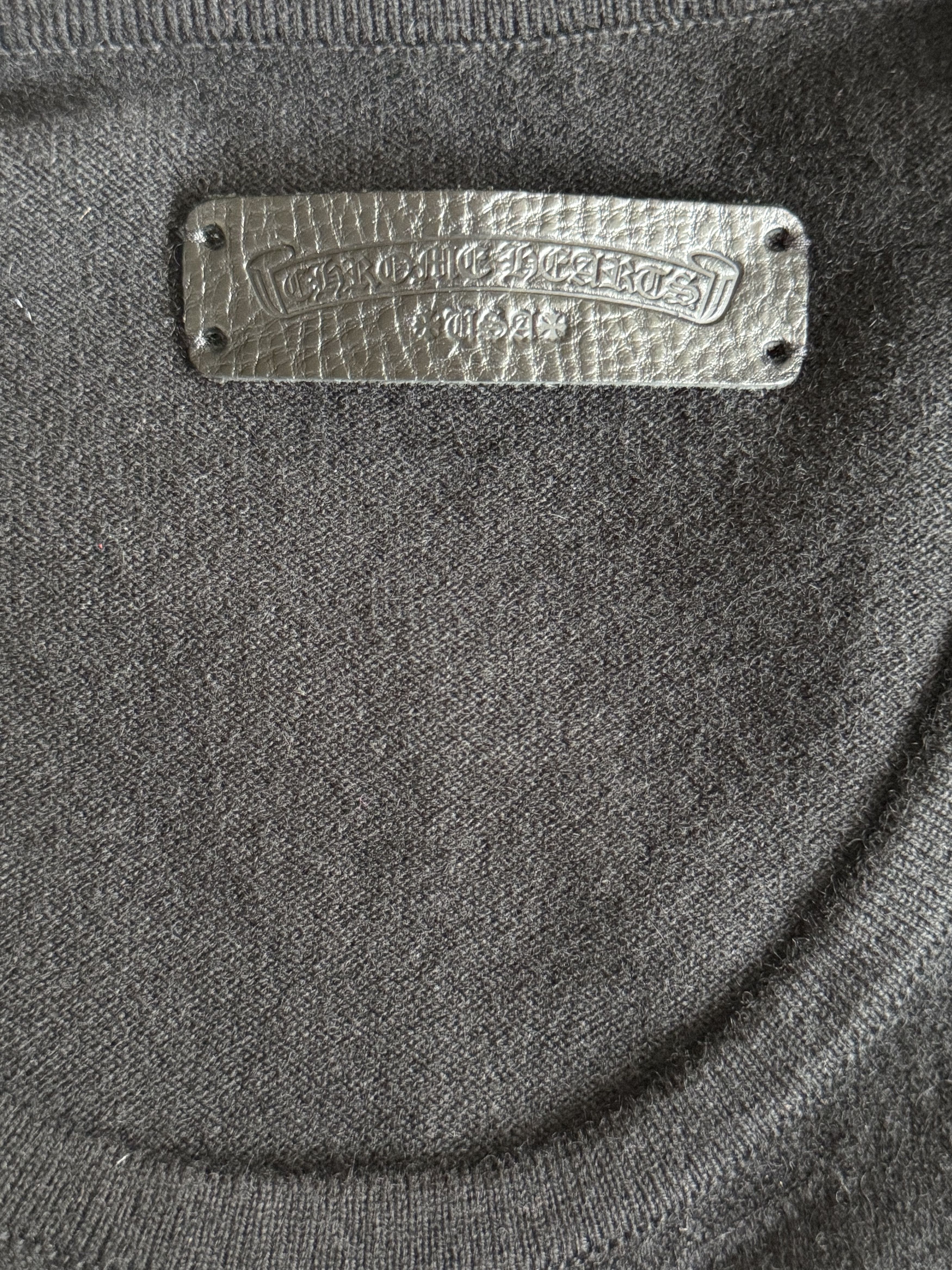 Chrome Hearts Black Embroidered Cross Women's Cashmere Sweater Size M / US 6-8 / IT 42-44 - 3 Thumbnail