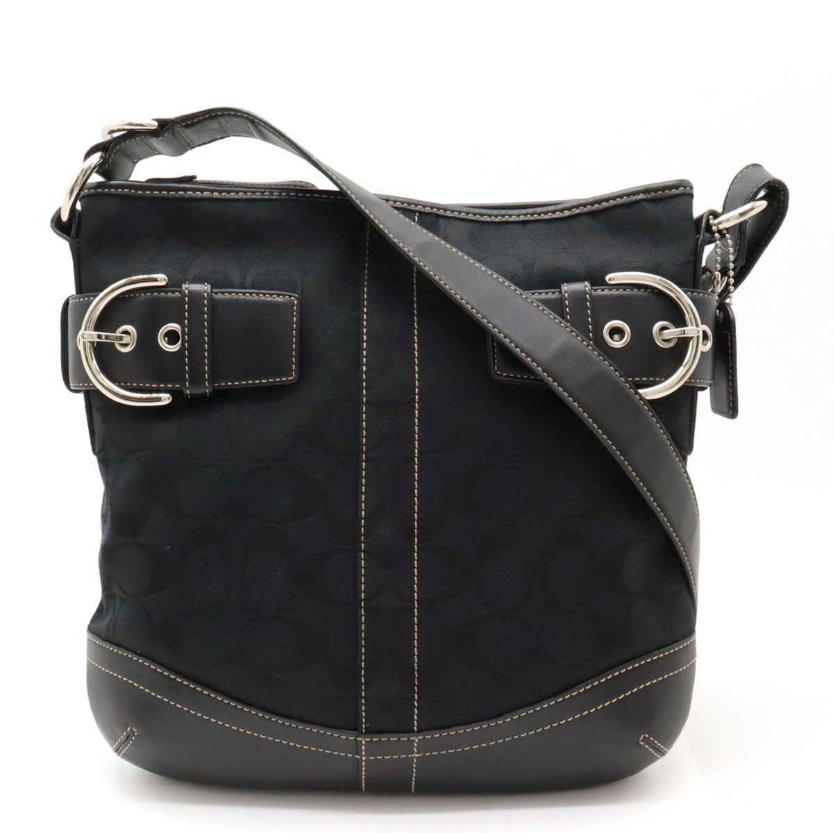 Coach Coach Coach Signature Canvas/Leather Shoulder Bag 3574 Canvas Shoulder Bag 3574 in Great Condition Size ONE SIZE - 1 Thumbnail