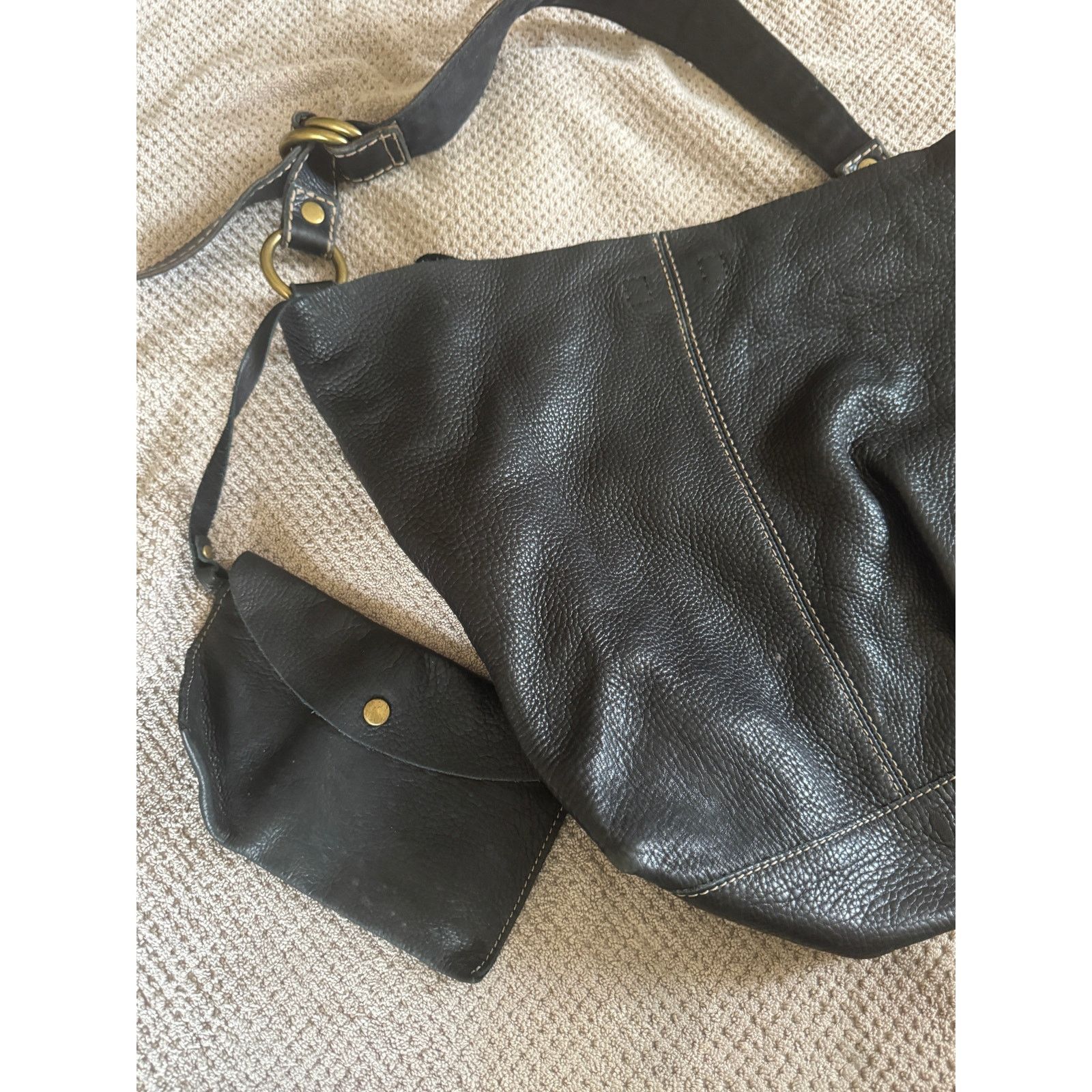 Lucky Brand Lucky Brand 100% Leather Large Hobo Bag w/Wallet Size ONE SIZE - 5 Thumbnail
