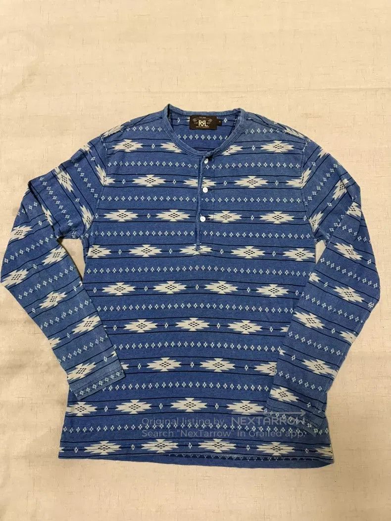 RRL Ralph Lauren RRL Ralph Lauren Old style blue dyed Henry Size US M / EU 48-50 / 2 - 1 Thumbnail