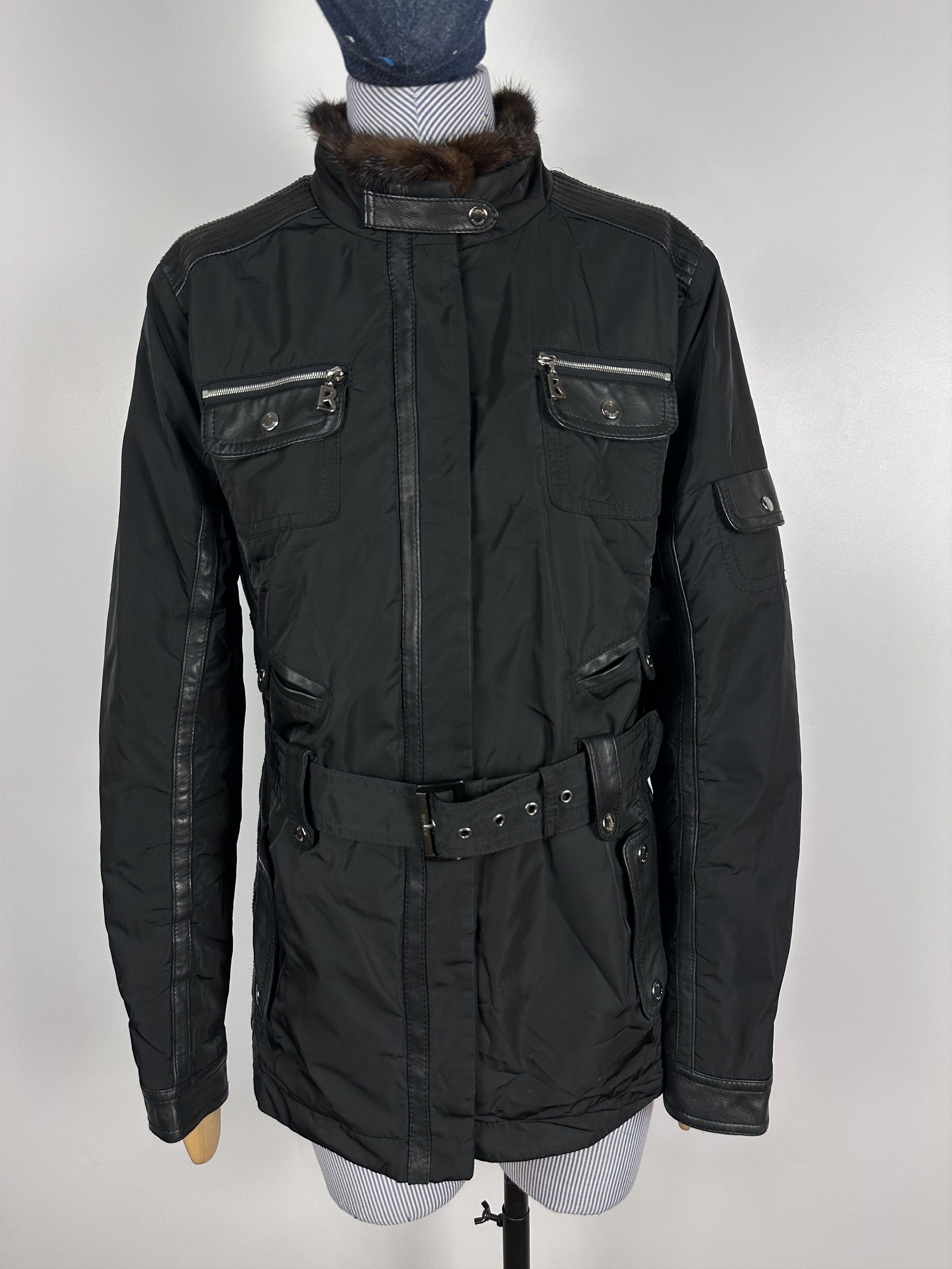 Bogner Bogner Womens Winter Jacket Coat Fur Black Jese L Size L / US 10 / IT 46 - 2 Thumbnail