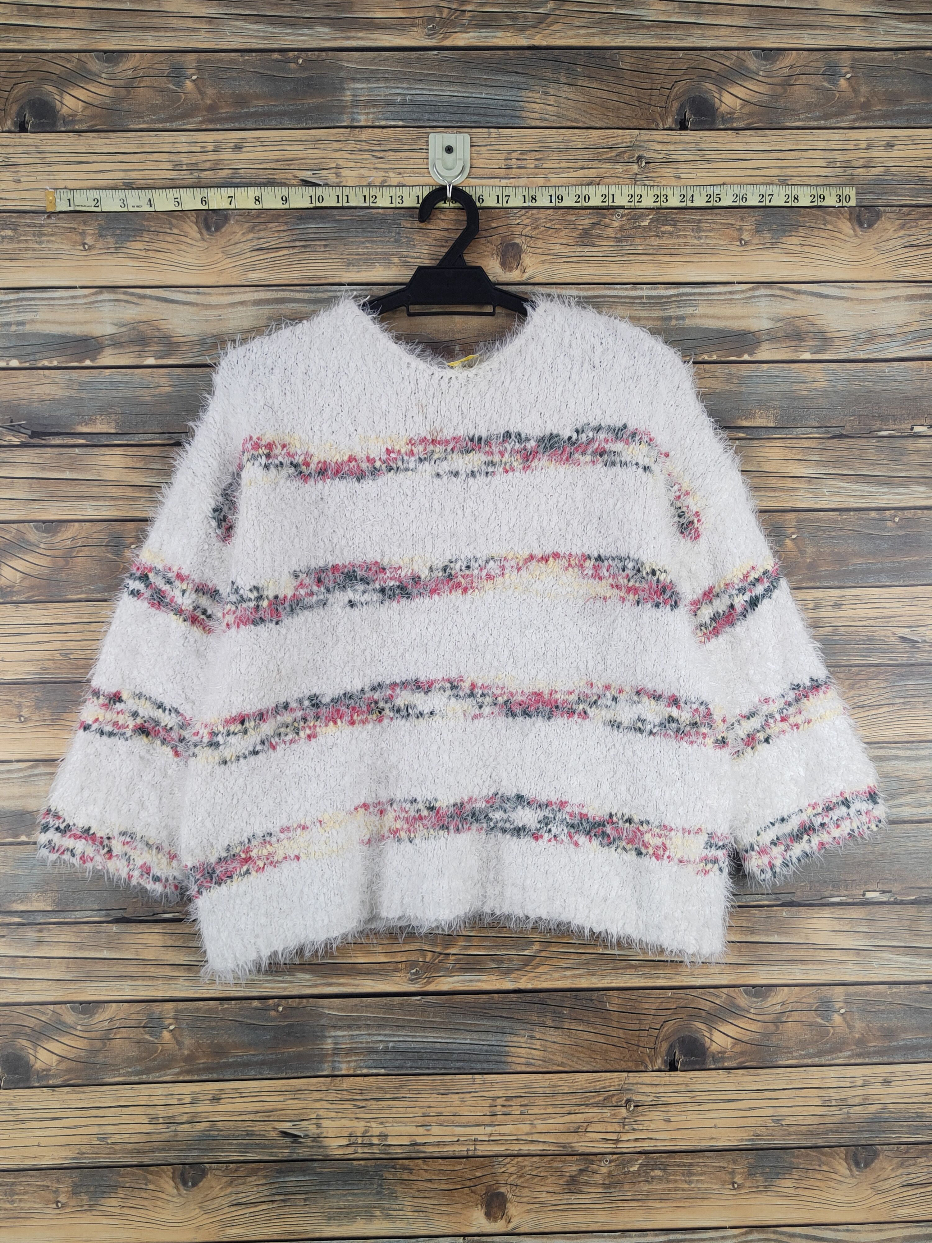 Japanese Brand Japanese Brand Ivory Shag Shaggy Fur Mohair Knitwear #W2159 Size M / US 6-8 / IT 42-44 - 1 Thumbnail