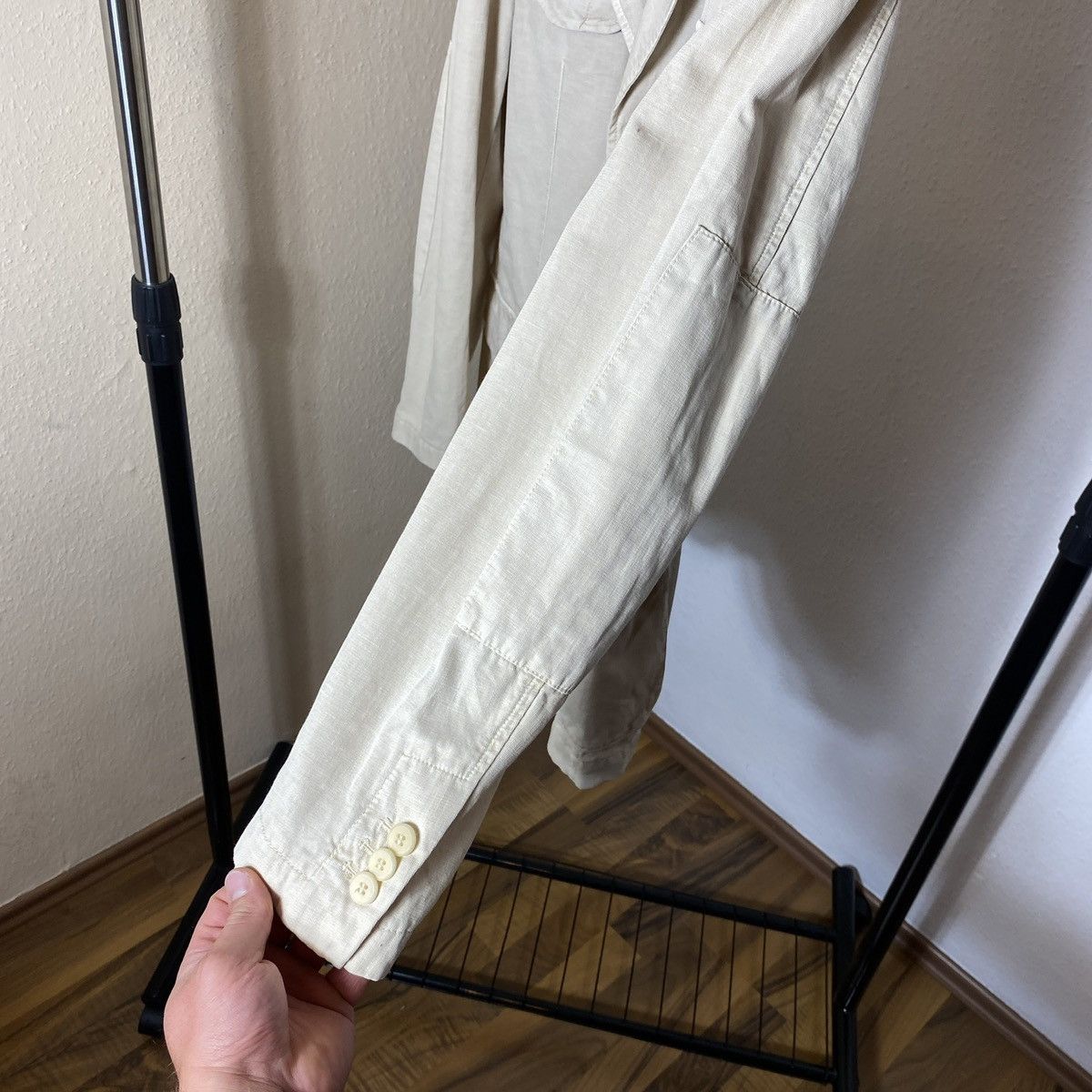 L.B.M. 1911 Cotton and Linen Blazer L.B.M 1911 Cream Size 48R - 14 Thumbnail