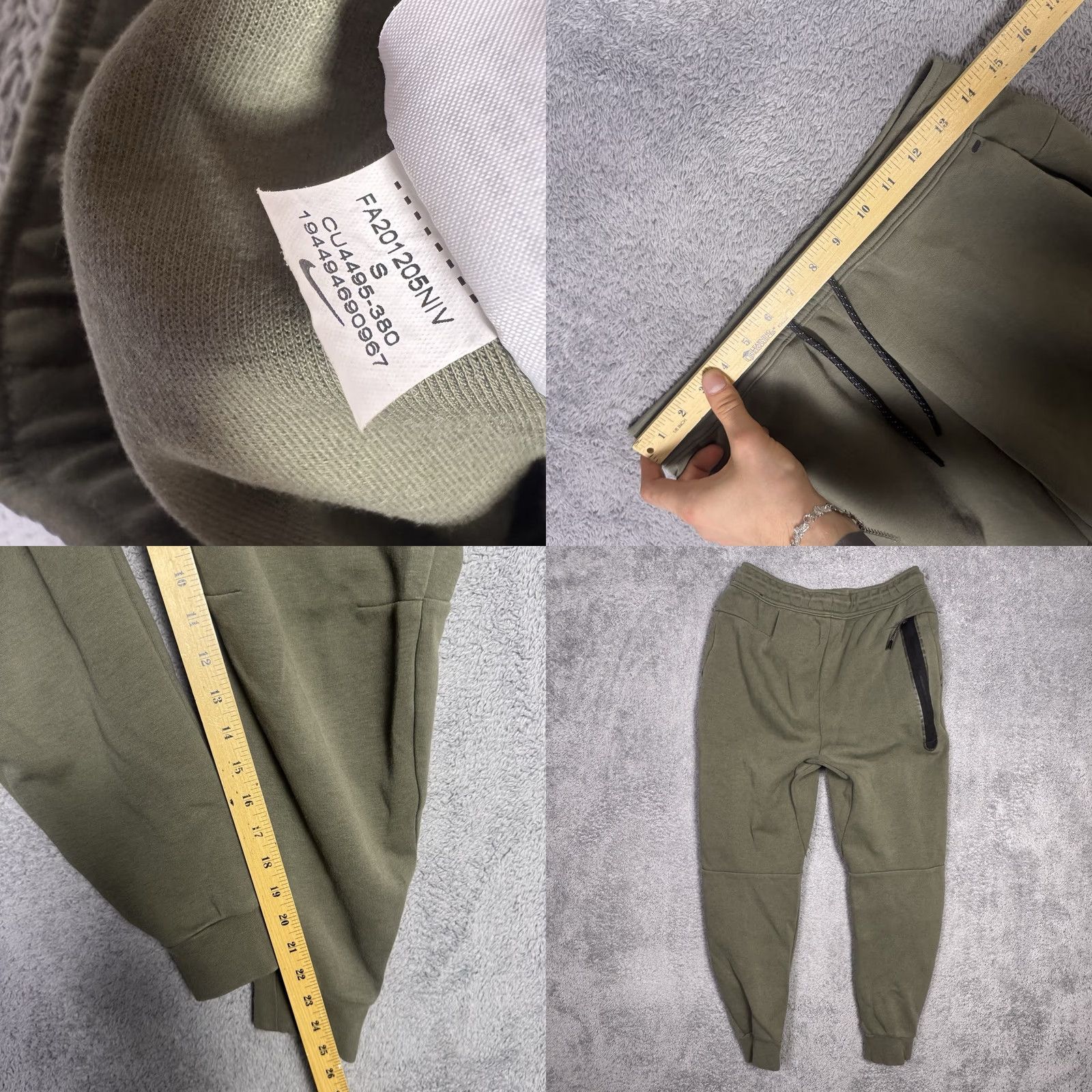 Nike Nike Tech Fleece Pants Mens S Joggers Athletic Sweatpants Olive Army CU4495 Size US 29 - 8 Thumbnail