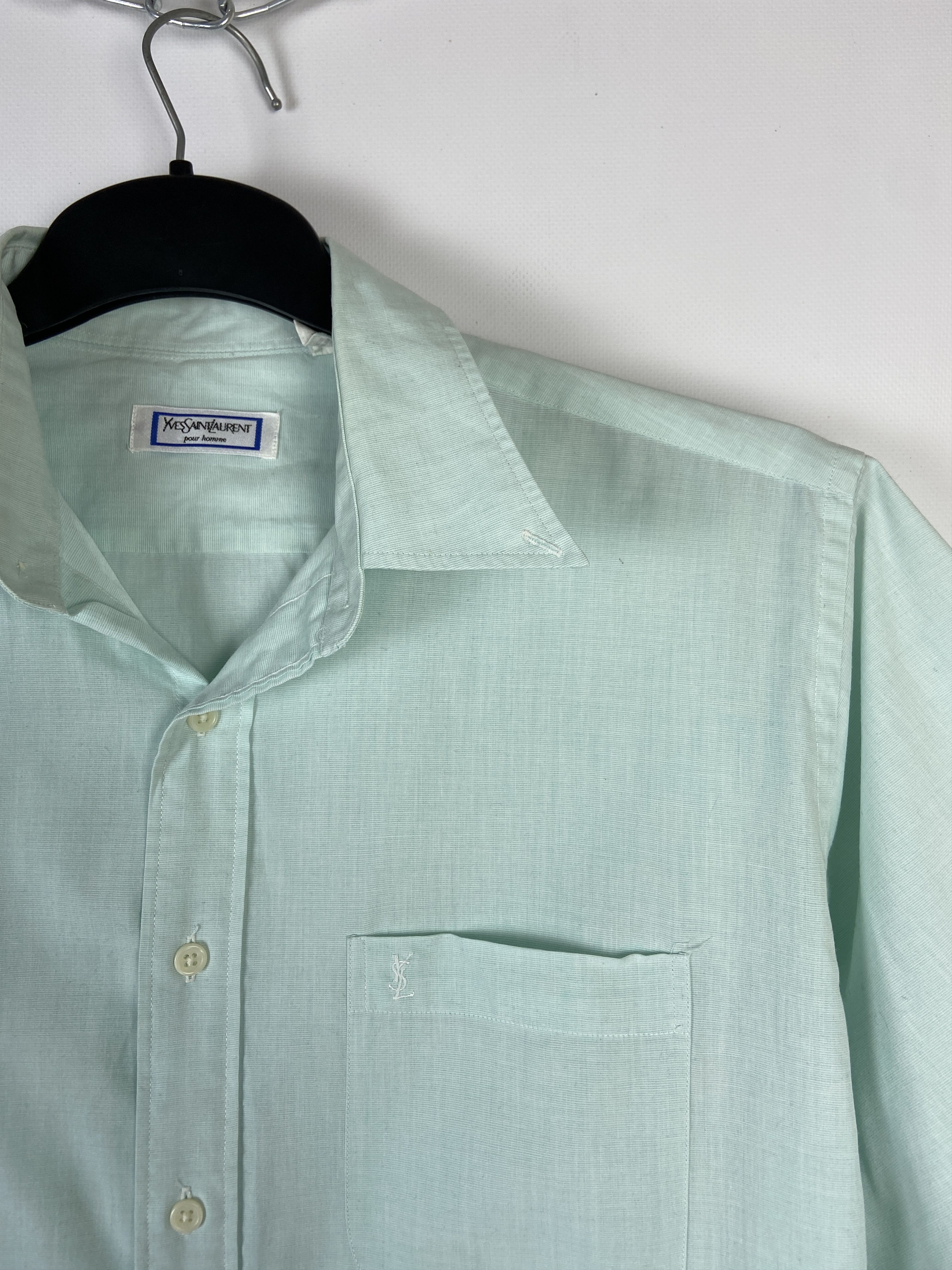Vintage Vintage Yves Saint Laurent Ysl Pour Homme Shirt Size US M / EU 48-50 / 2 - 7 Thumbnail