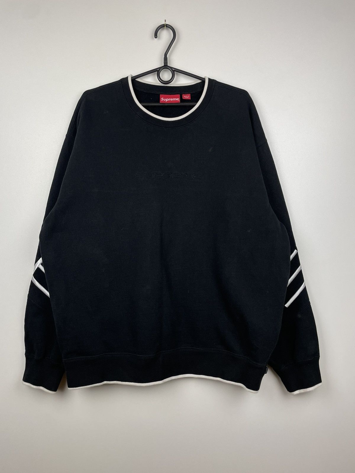 Supreme Supreme Stretch Crewneck sweatshirt Black Size L Size US L / EU 52-54 / 3 - 1 Thumbnail