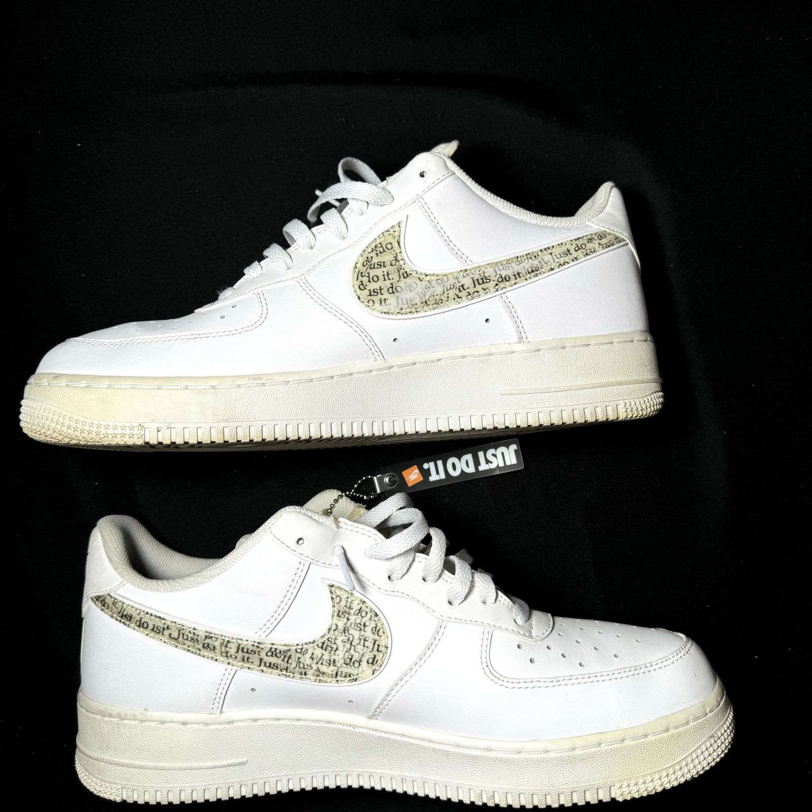 Nike Size 10.5 - Nike Air Force 1'07 LV8 Just Do It Men's Shoes Size US 10.5 / EU 43-44 - 3 Thumbnail