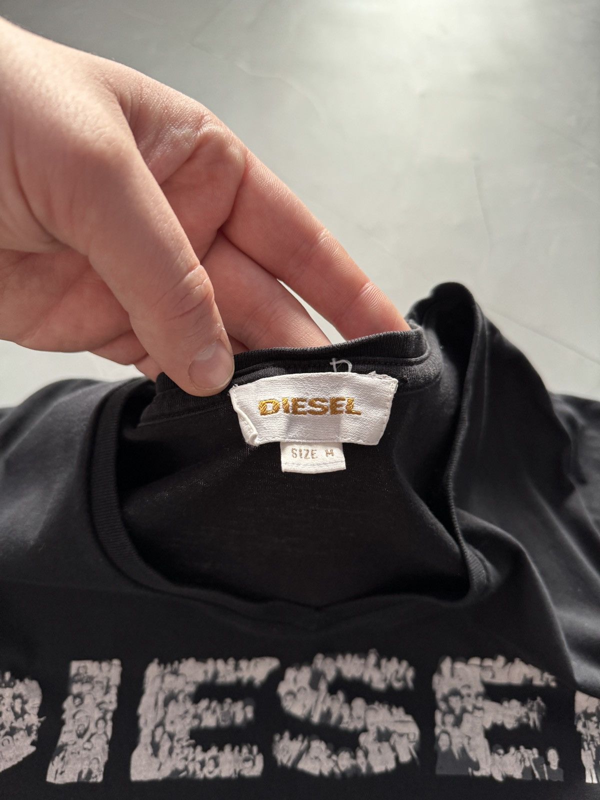 Diesel Vintage Y2K Diesel Big Logo V-Neck Tee Size US M / EU 48-50 / 2 - 4 Thumbnail