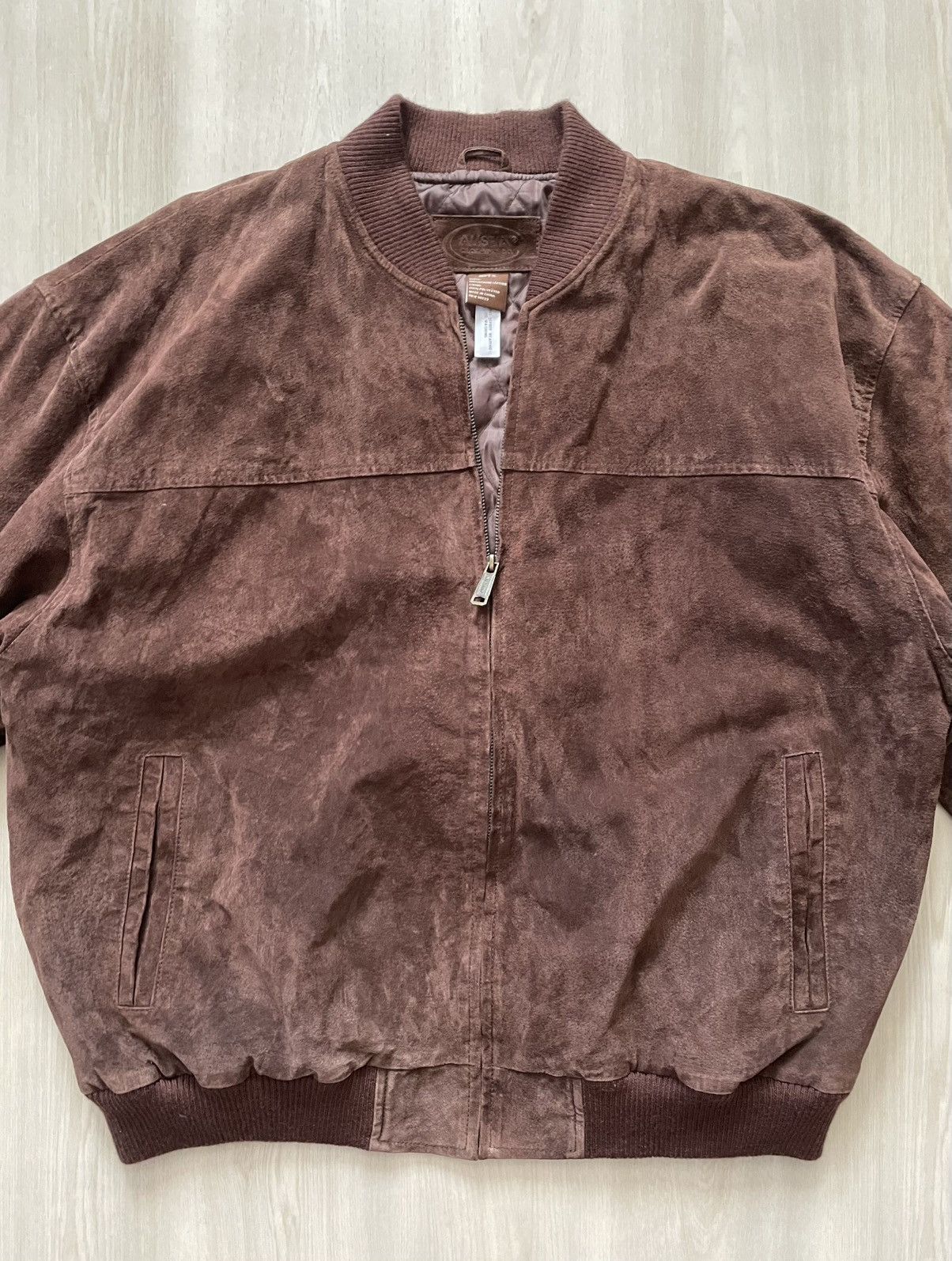 Vintage VTG Austin Clothing Co. Suede Leather Bomber Jacket Sz XL Size US XL / EU 56 / 4 - 4 Thumbnail