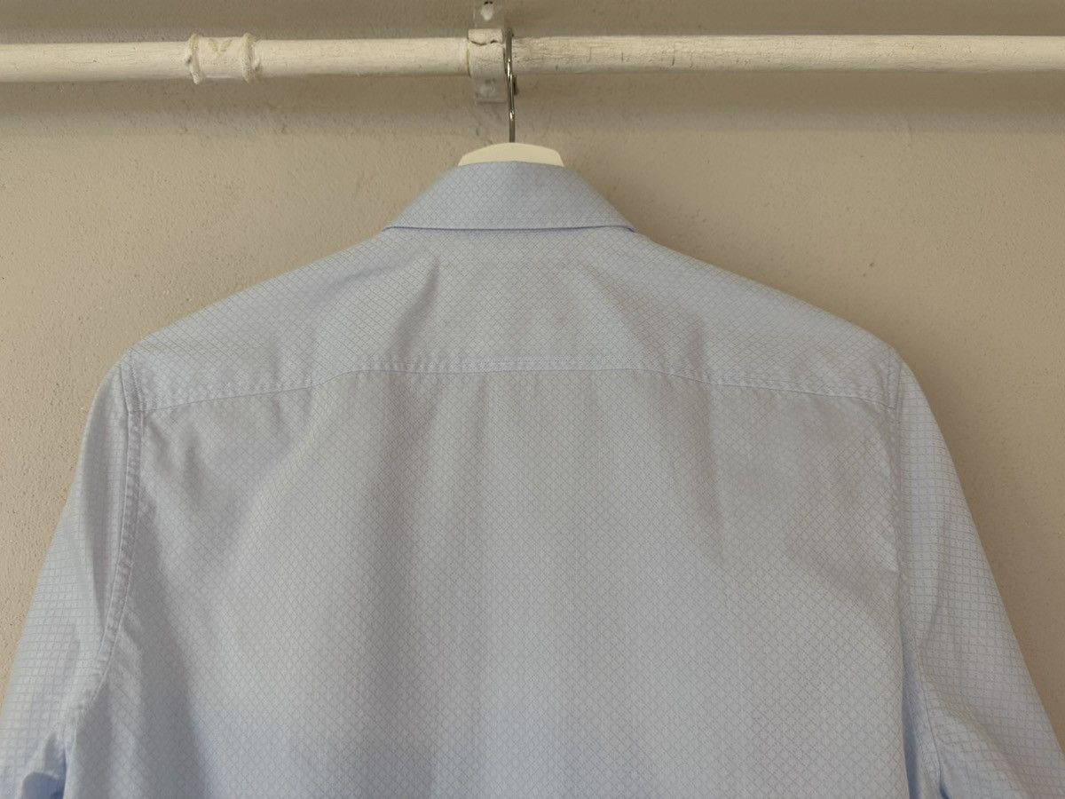 Gucci Light Blue Shirt with Micro Diamond Pattern Size US M / EU 48-50 / 2 - 9 Thumbnail