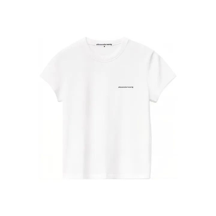 Alexander Wang White Short Sleeve T-Shirt 0079