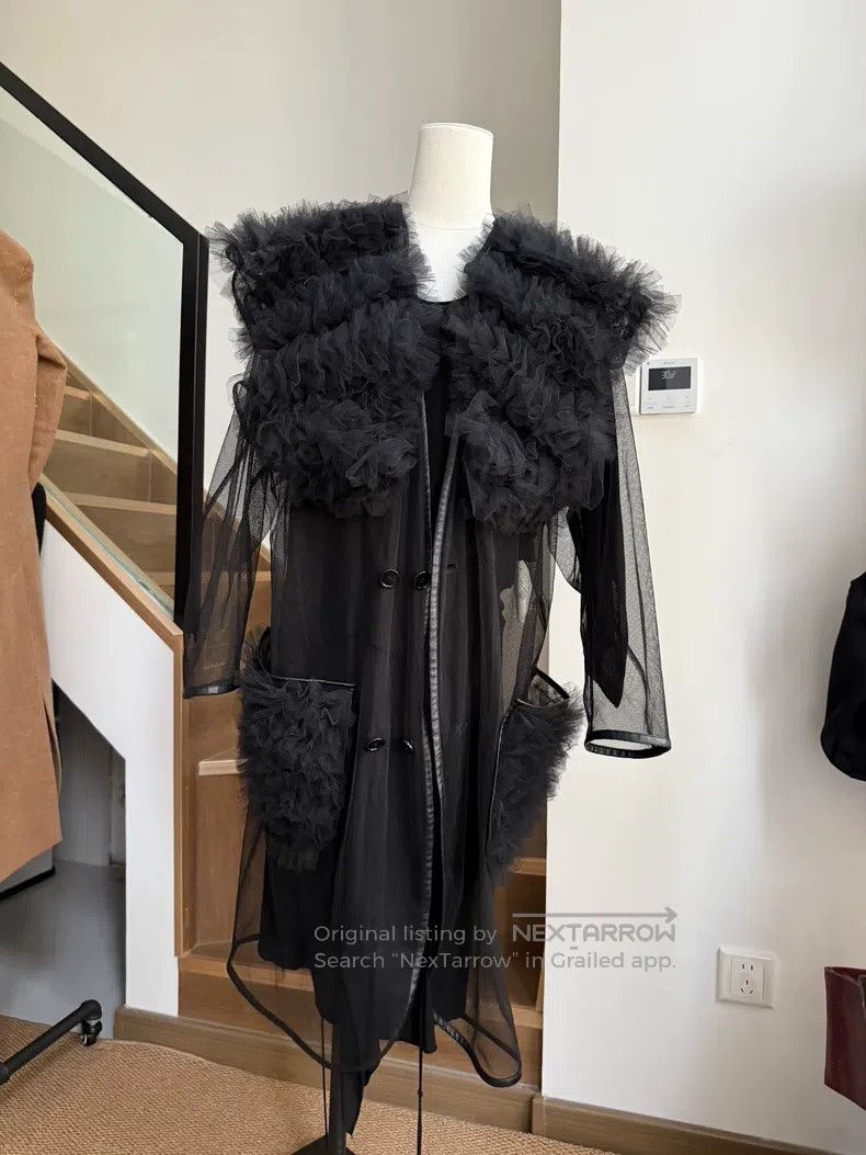 Comme des Garcons Comme des Garcons Black vintage tulle short coat jumpsuit Size M / US 6-8 / IT 42-44 - 1 Thumbnail