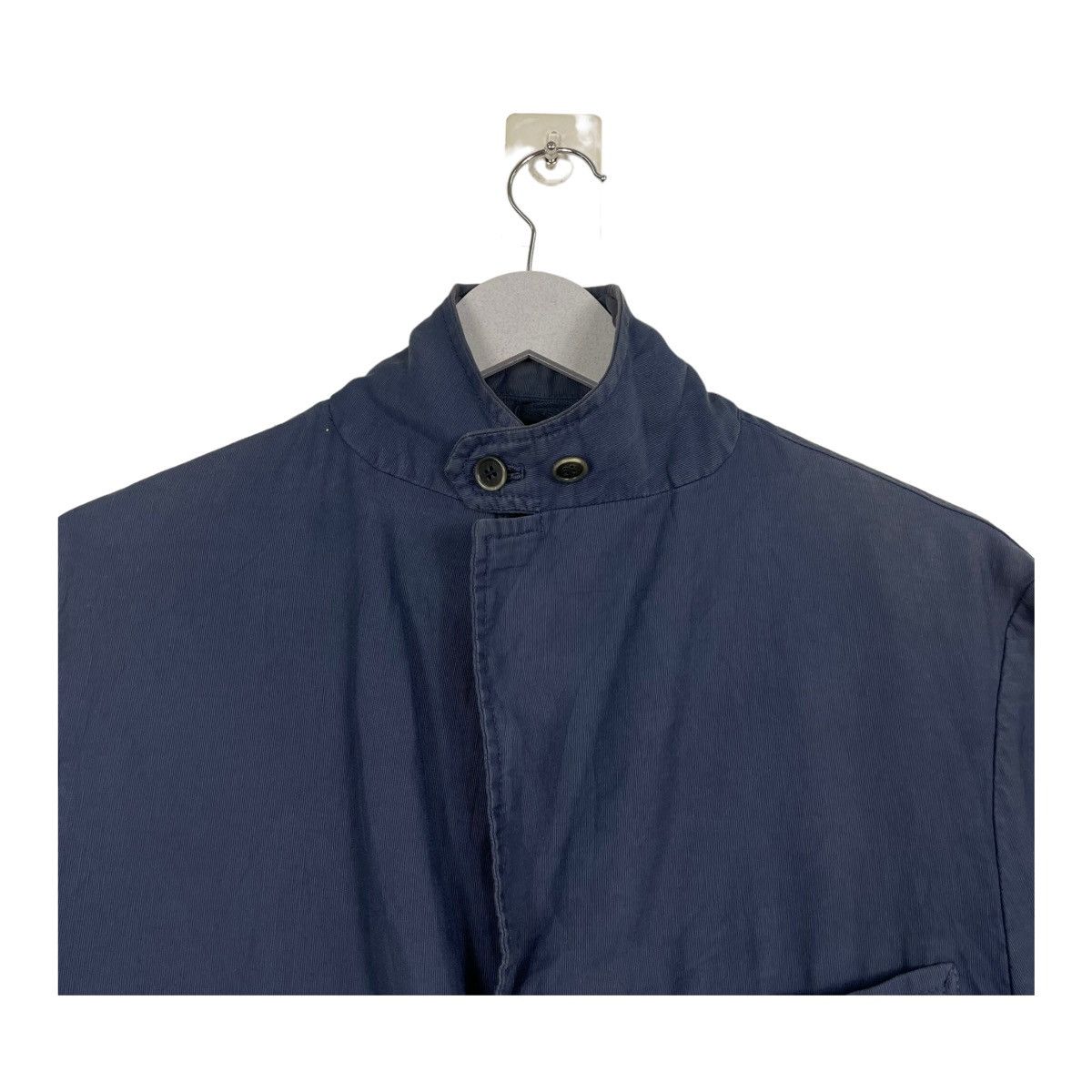 Corneliani × SHINE LUXURY 💥CORNELIANI NAVY FRENCH CHORE STYLE LINEN JACKET Size US M / EU 48-50 / 2 - 5 Thumbnail