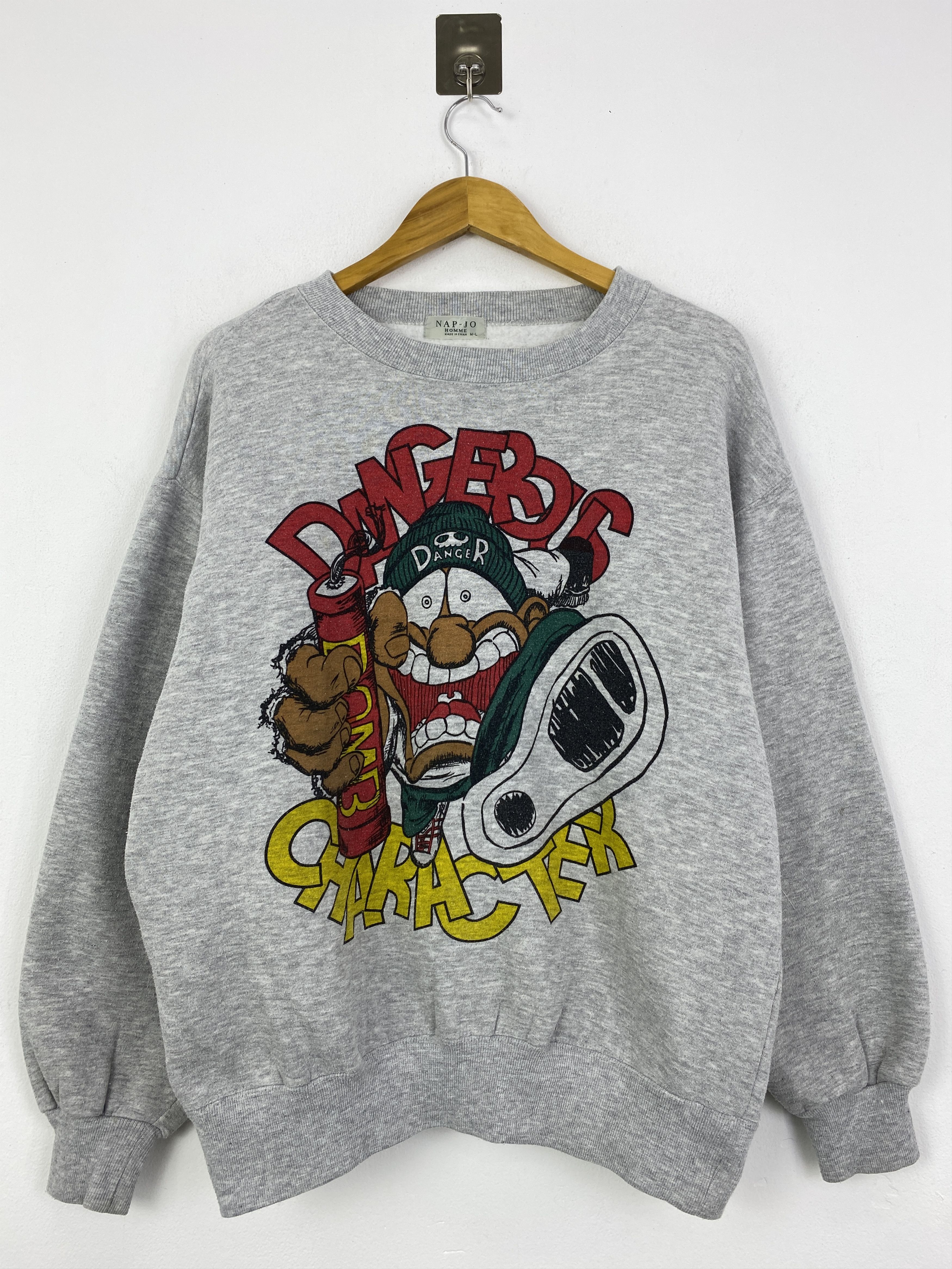 Vintage Vintage Japanese Brand Backhit Sweatshirt SH0142 Size US L / EU 52-54 / 3 - 1 Thumbnail