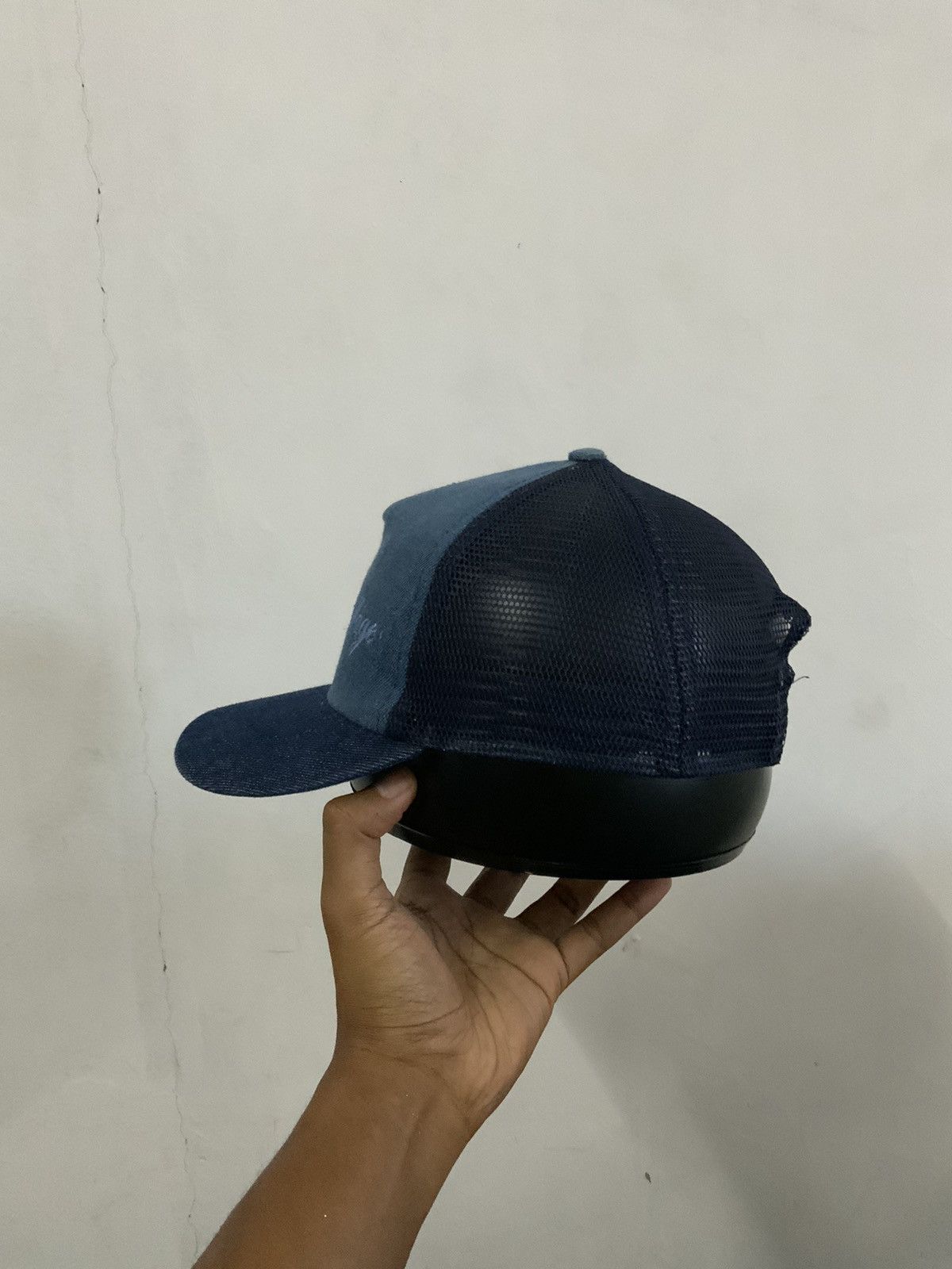Hat Club Collage Indigo Denim Trucker Hat Size ONE SIZE - 2 Thumbnail