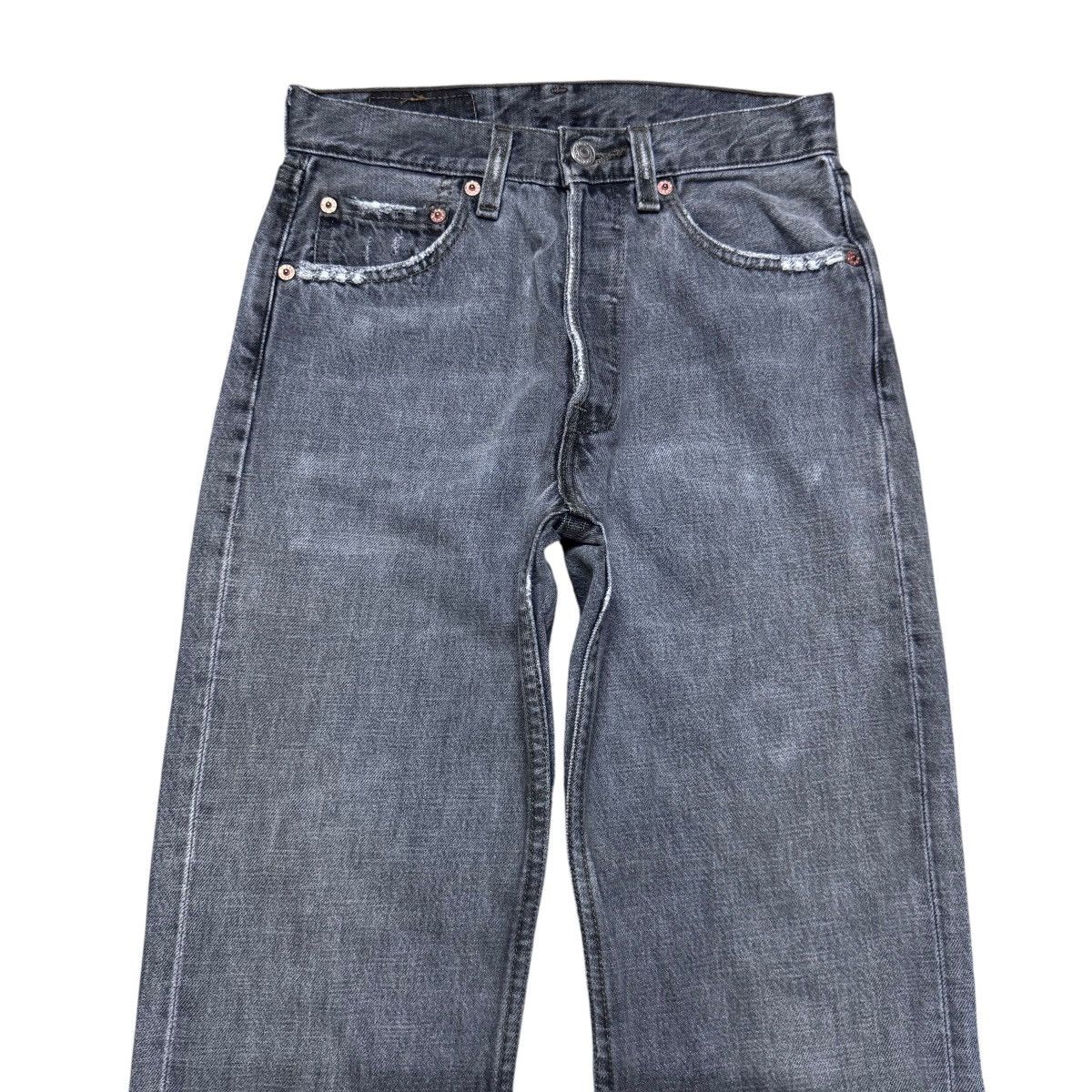 Levi's Vintage Levis 501 Charcoal Jeans Size 26" / US 2 / IT 38 - 3 Thumbnail