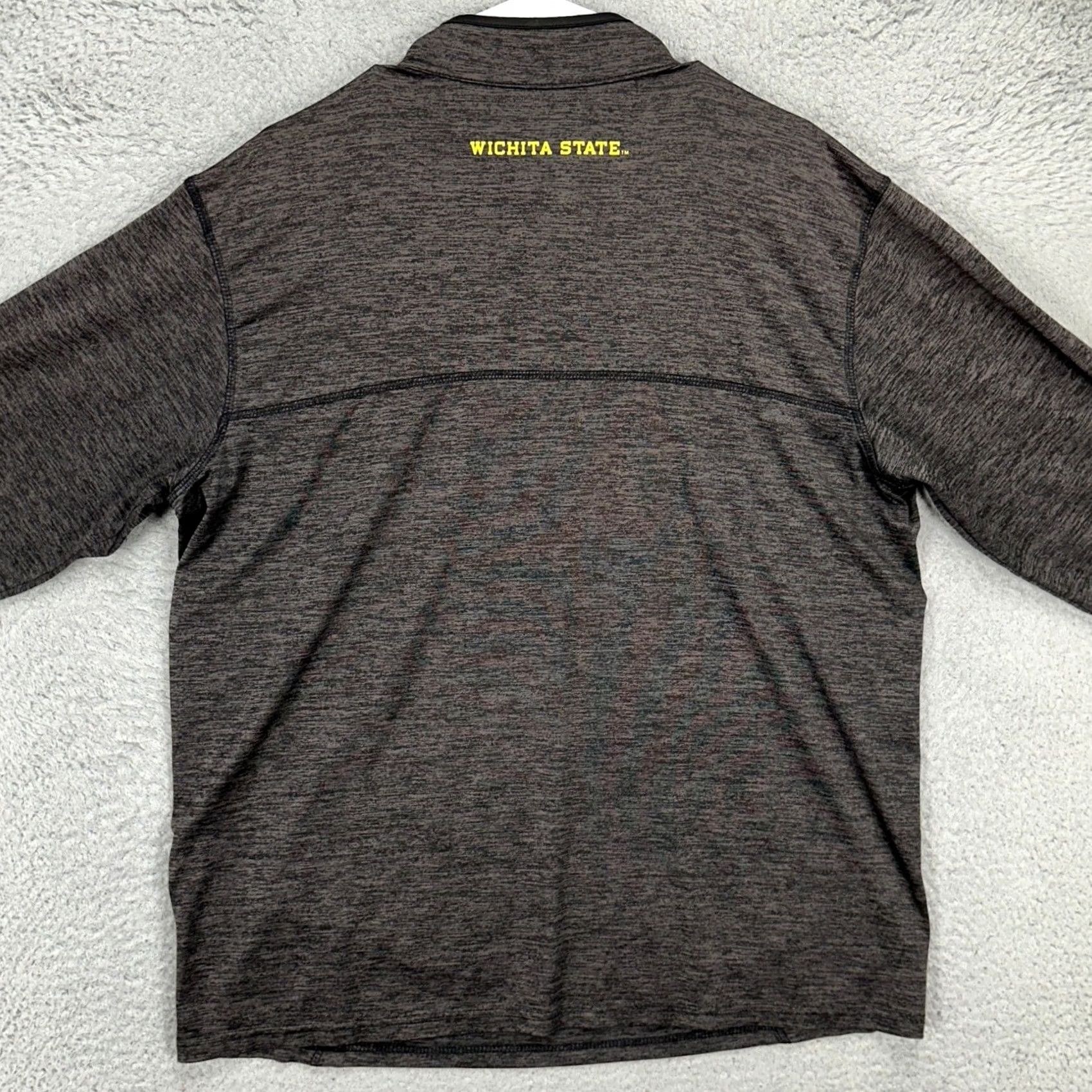 Vintage Colosseum Shirt Mens L Black Wichita State Shockers Men Pullover Quarter Zip Logo Size US L / EU 52-54 / 3 - 3 Thumbnail