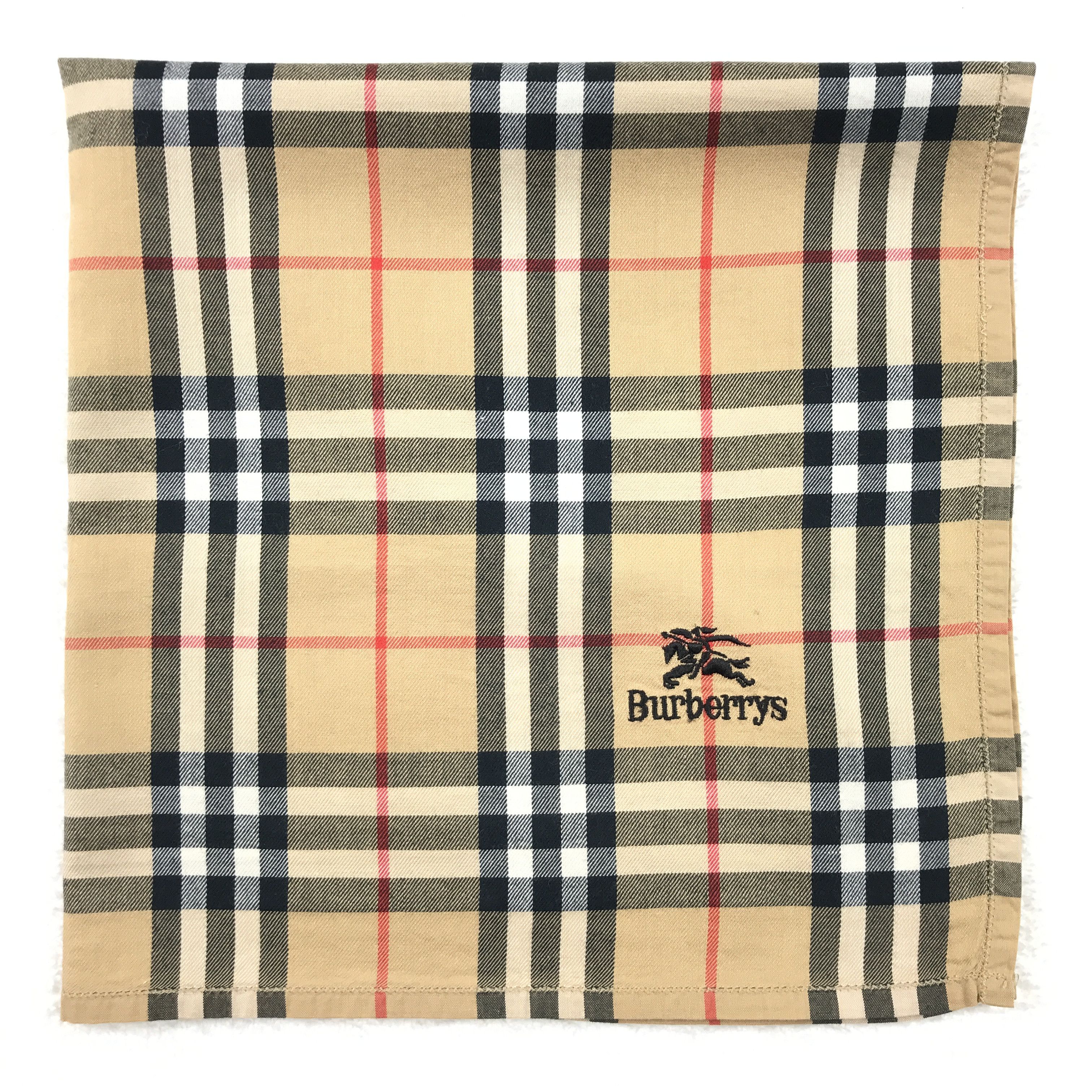 Burberry × Designer × Vintage Vintage Burberry Bandana Neckerchief Handkerchief Size ONE SIZE - 3 Thumbnail