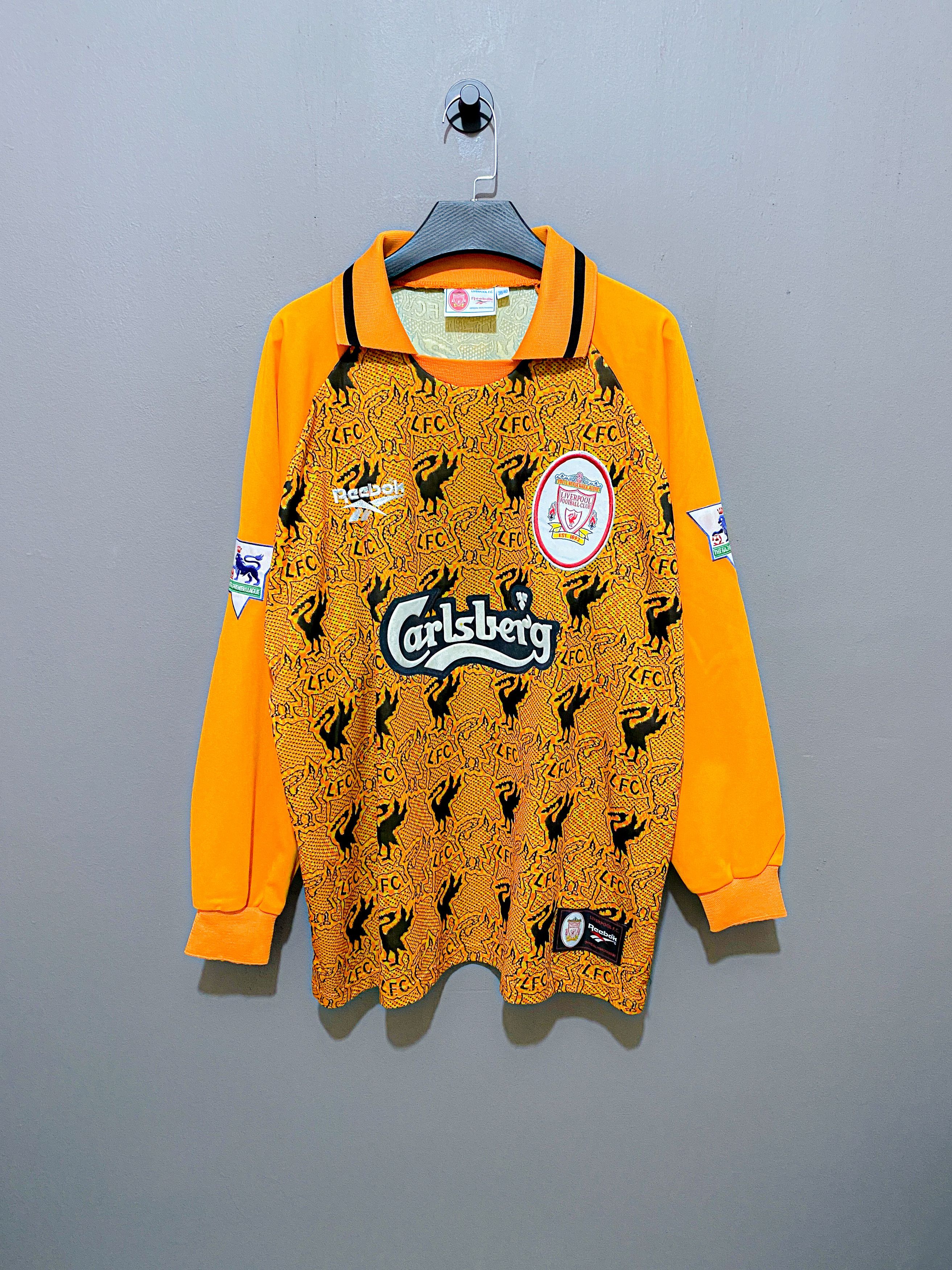 Vintage Rare Vintage Reebok 1996 Liverpool GK Shirt #1 James Size US L / EU 52-54 / 3 - 1 Thumbnail