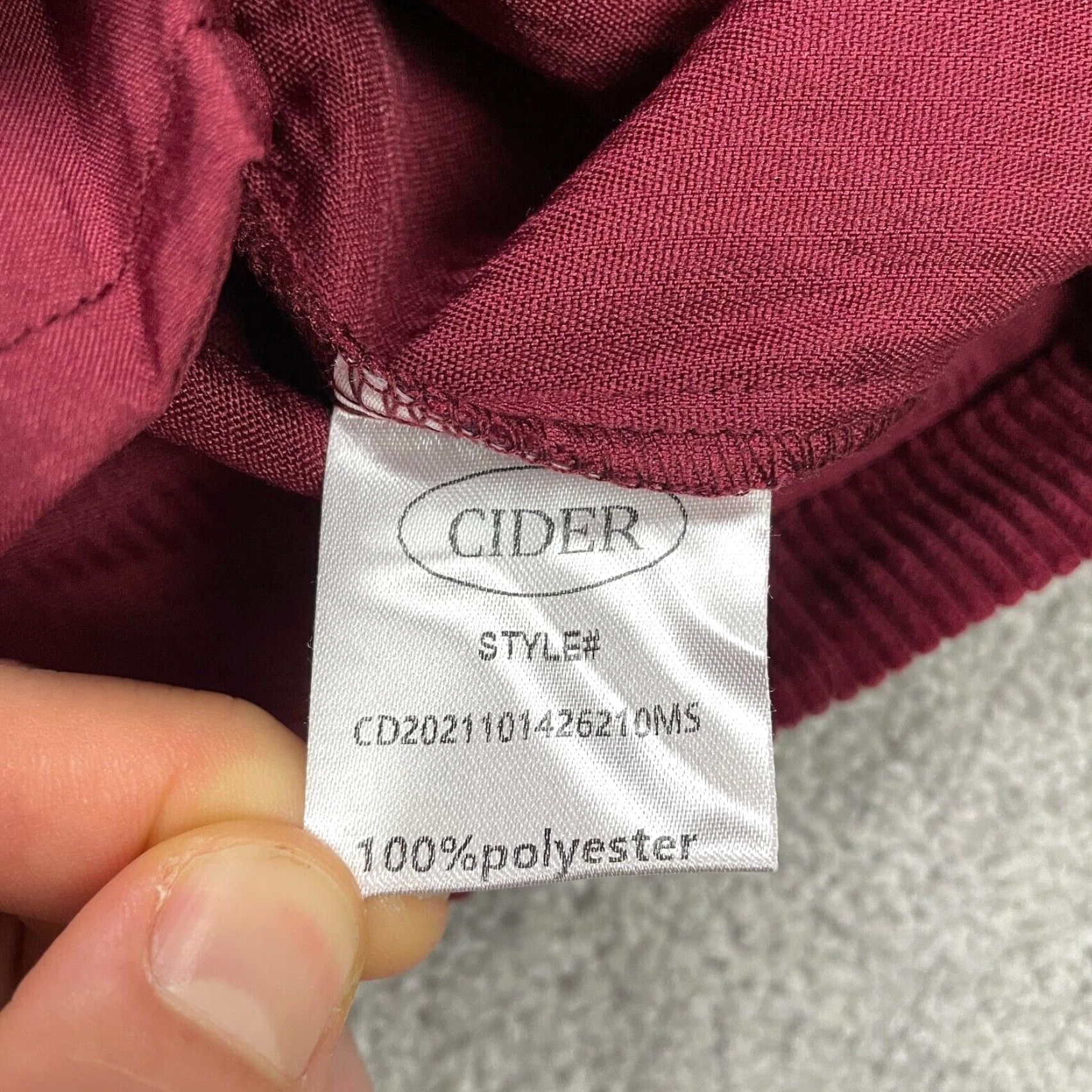 Cider Cider Brand Corduroy Skirt Mini Down Button Belted Red W30 Medium NWOT New Womens Size 32" / US 10 / IT 46 - 5 Thumbnail