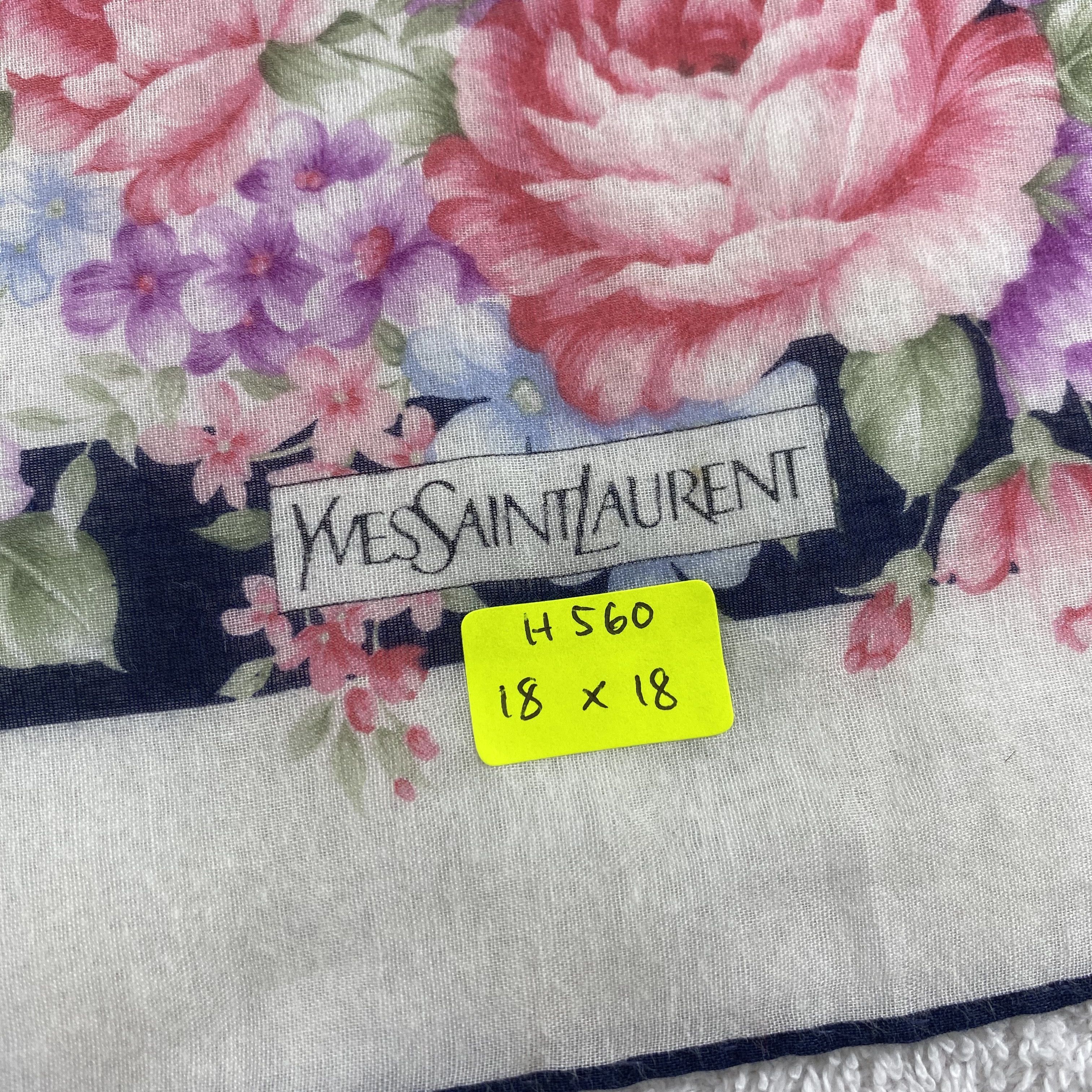 Vintage × Yves Saint Laurent Yves Saint Laurent Bandana/ Handkerchief / Neckerchief Size ONE SIZE - 5 Thumbnail