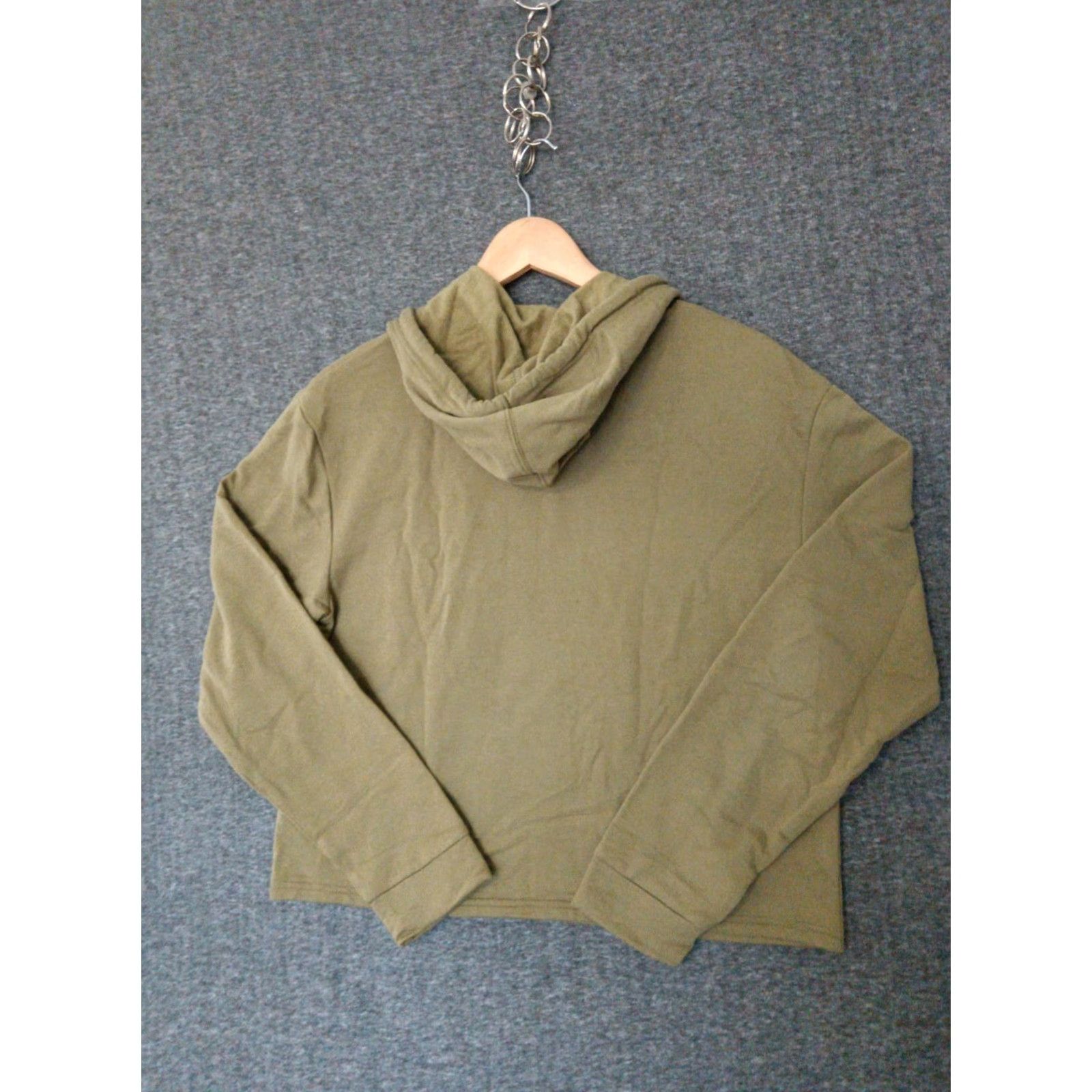 Olive takePride Adult Hoodie Green XS Hooded Drawstring Graphic Print Power Pride for Walking Women Shirt? Size XS / US 0-2 / IT 36-38 - 2 Thumbnail