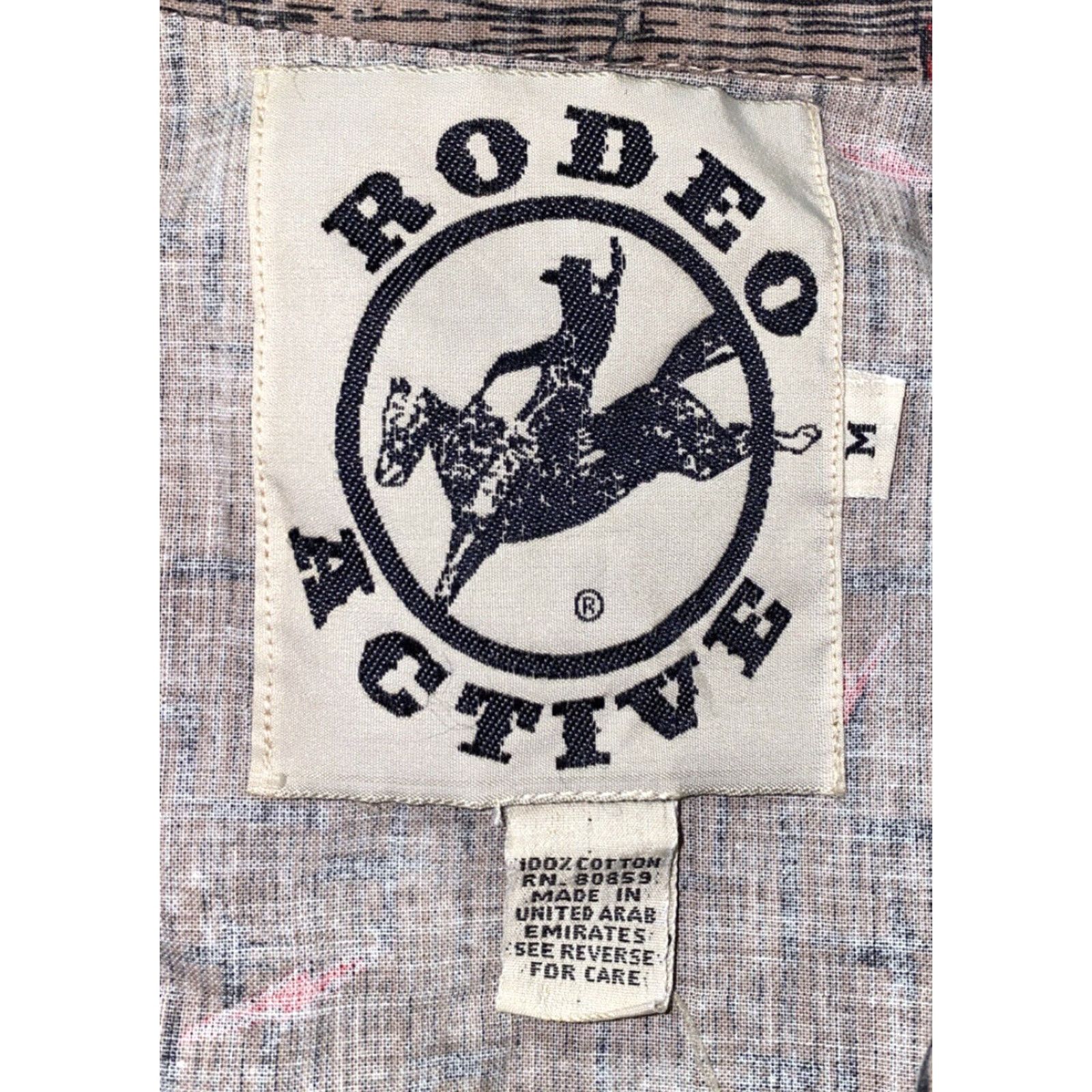 Vintage Rodeo Active Mens Short Sleeve Cotton Button-Up Shirt Size M Brown Casual Geometric Size US M / EU 48-50 / 2 - 6 Thumbnail