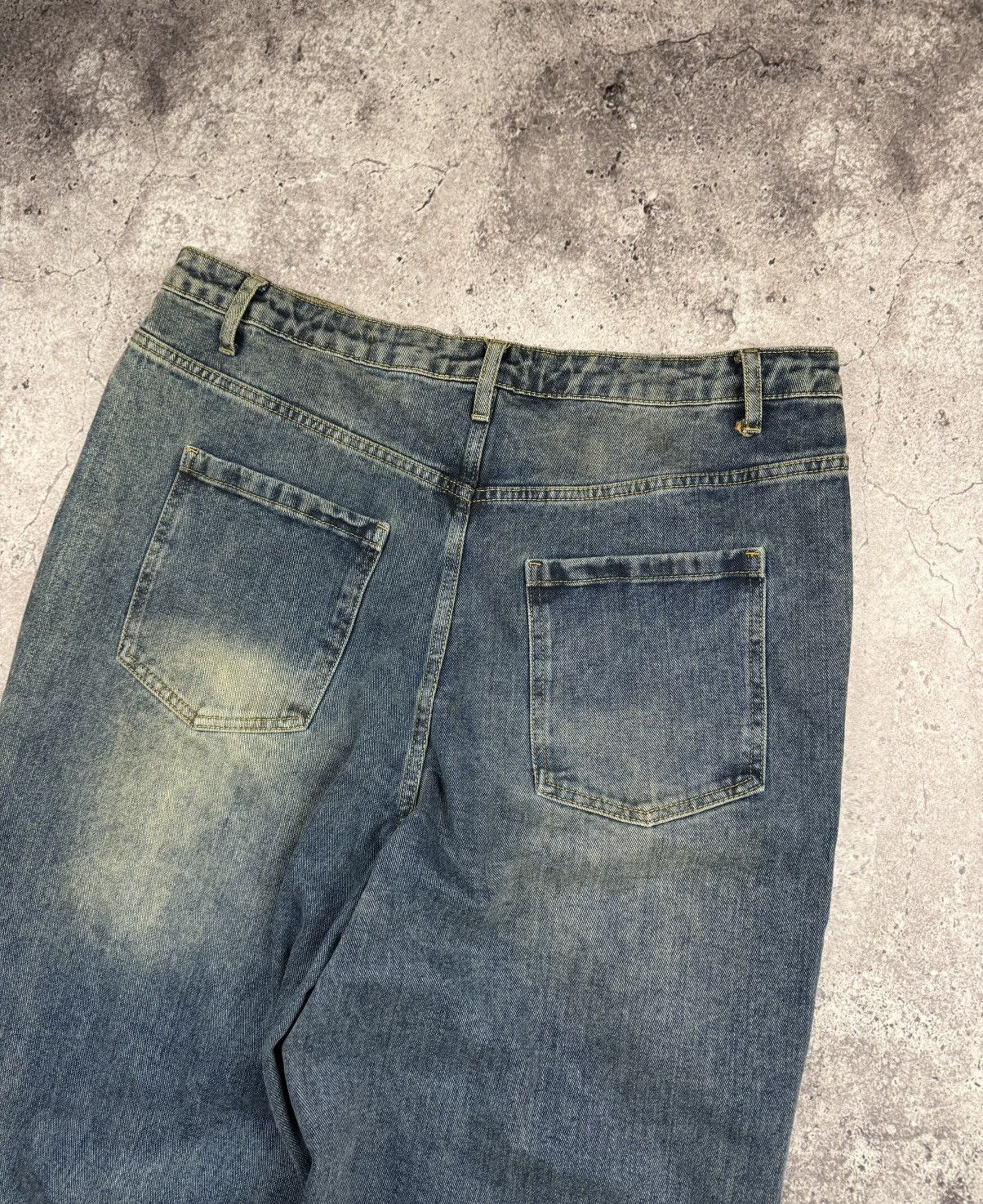 Japanese Brand Vintage Washed Distressed Baggy Jeans Y2K Style Japanesse Size US 32 / EU 48 - 9 Thumbnail
