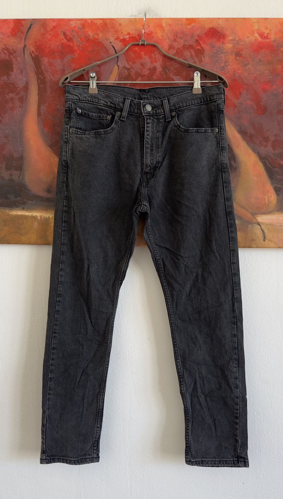 Levi's Levis 515 Gray Denim Jeans Pants Size 33/30 Size US 33 - 2 Thumbnail