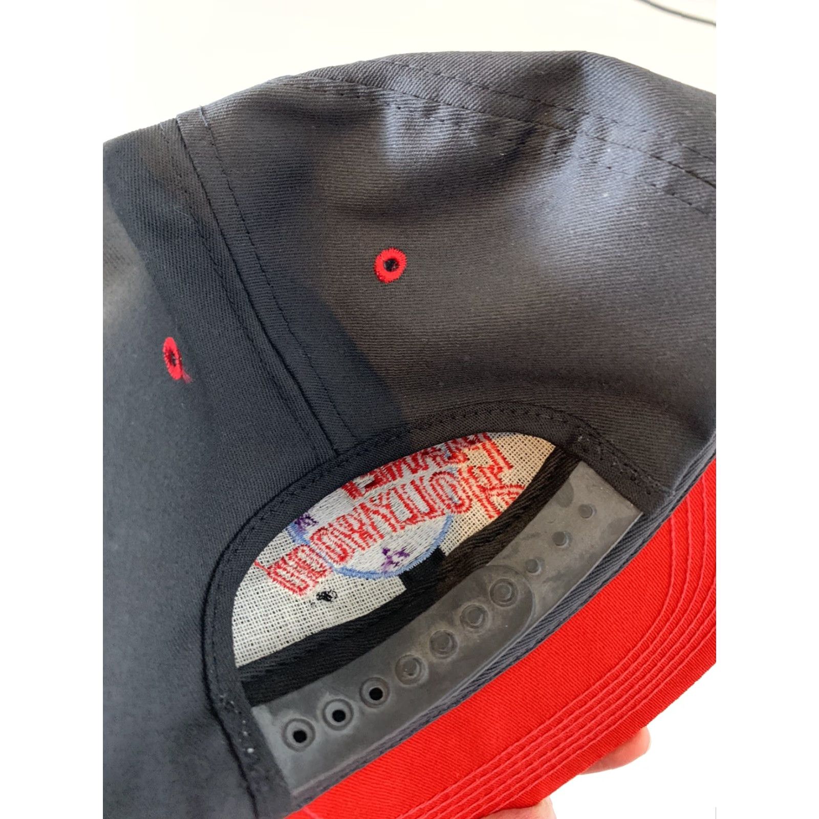 Planet Hollywood VTG Planet Hollywood Hat Snap Back Adjustable Black Red Men XS? Size ONE SIZE - 4 Thumbnail