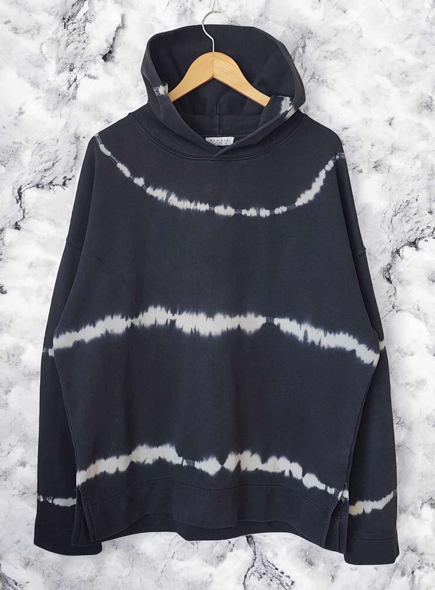 Sandro Sandro Tie Dye Oversized Hoodie Sweatshirt Size US L / EU 52-54 / 3 - 1 Thumbnail