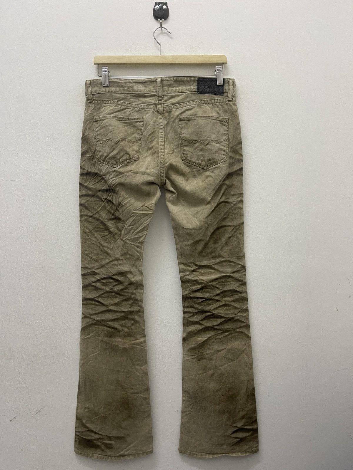 GOSTAR DE FUGA Rare Vintage FUGA Claw Mark Brown Coated Flare Denim Jeans Size US 31 - 10 Thumbnail