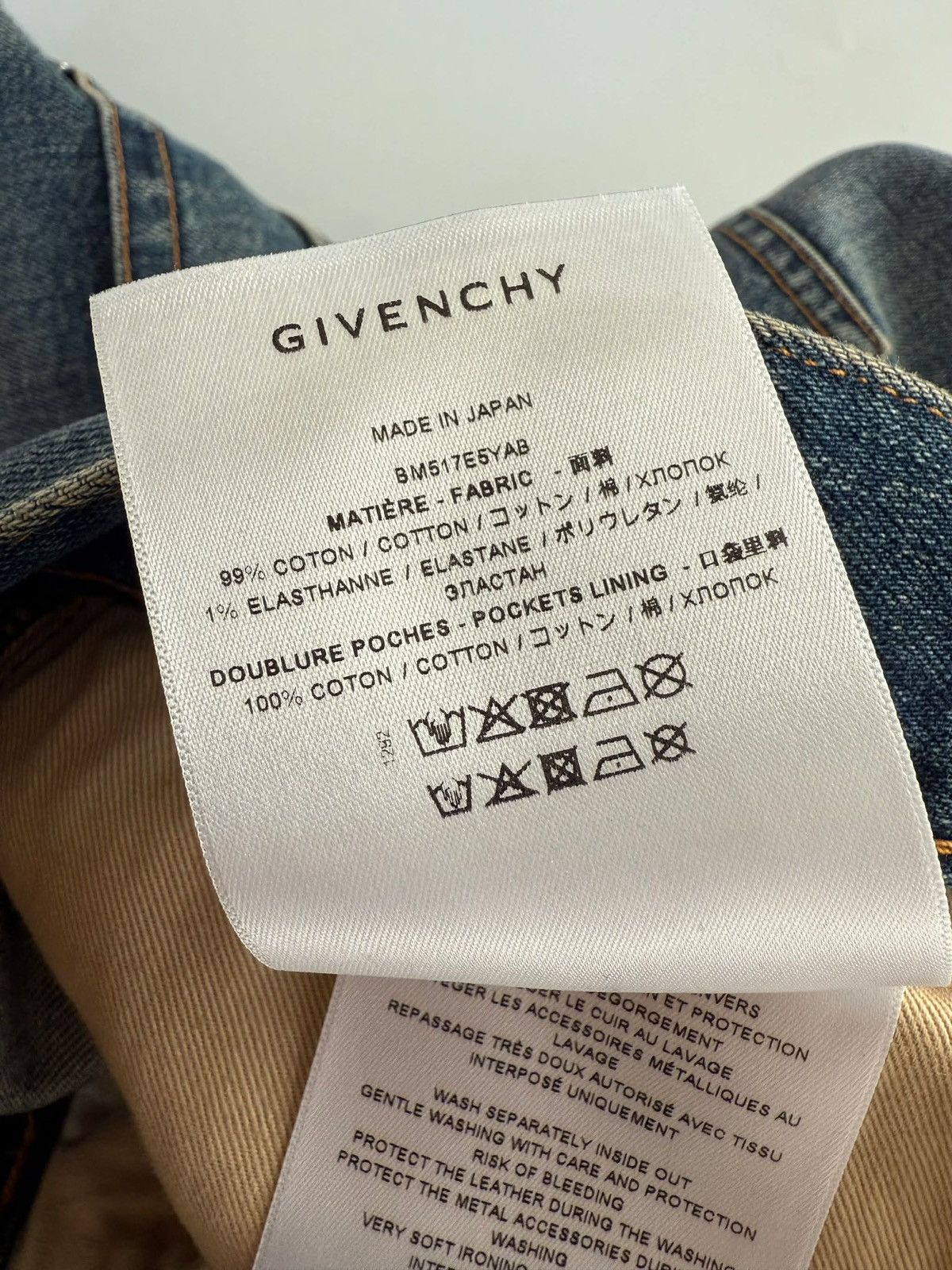 Givenchy Givenchy Straight Leg Cargo Jeans Size US 27 - 13 Thumbnail