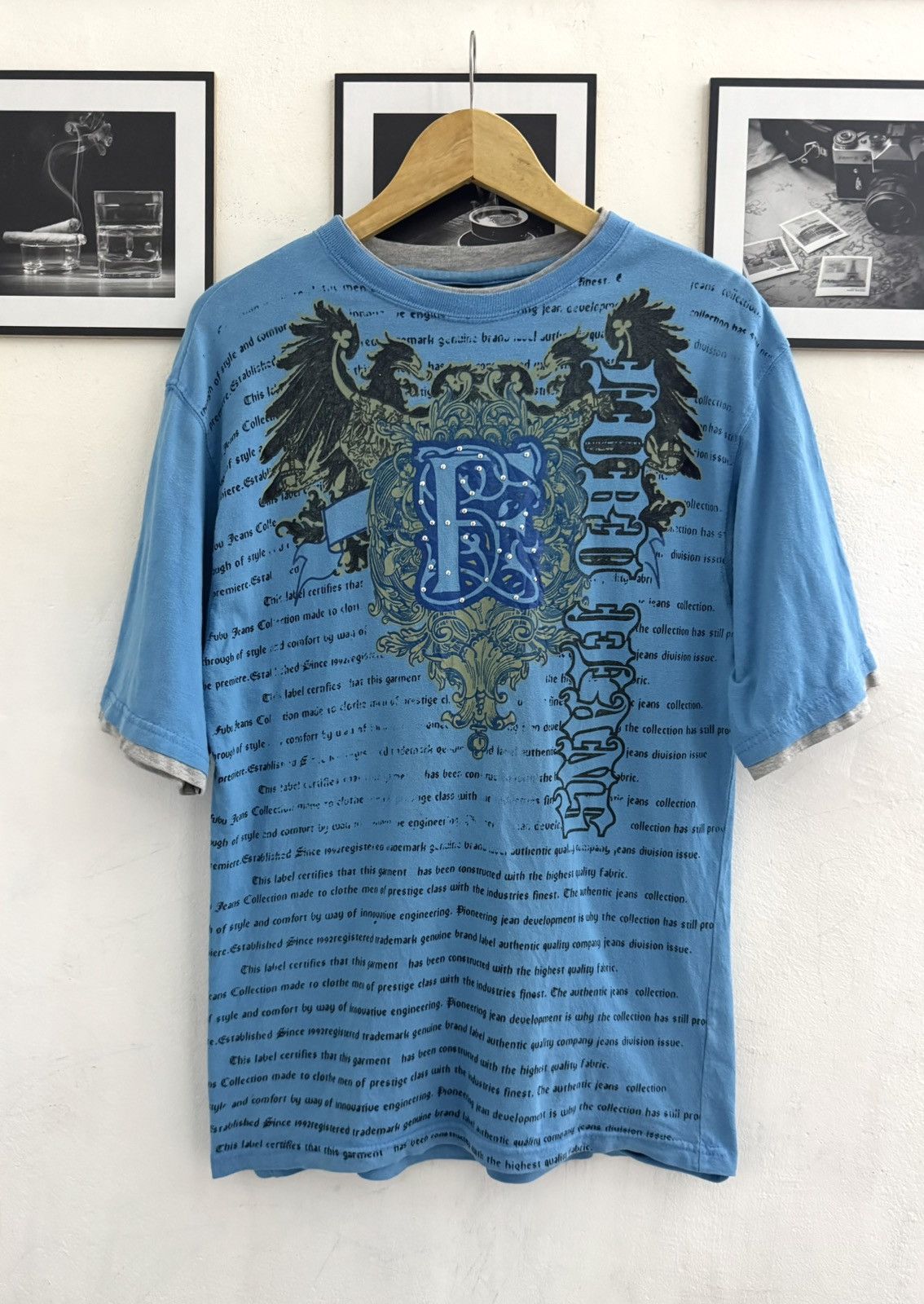 Fubu Y2k FUBU STUDDED POEM GRUNGE TSHIRT Size US M / EU 48-50 / 2 - 1 Thumbnail