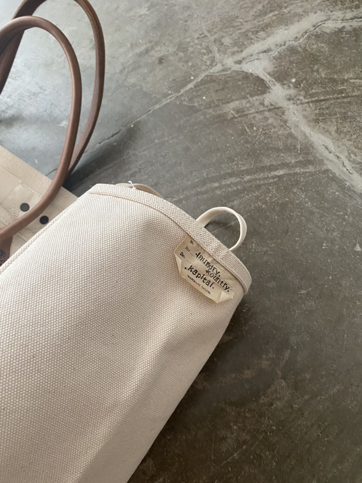 Kapital Kountry Kapital Kountry No.4 Canvas Smiley Milk Bag Visvim CPFM Size ONE SIZE - 3 Thumbnail