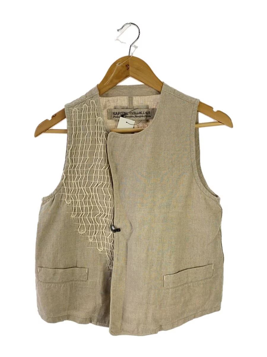 Kapital Stitch Linen Vest Size US XS / EU 42 / 0 - 1 Thumbnail