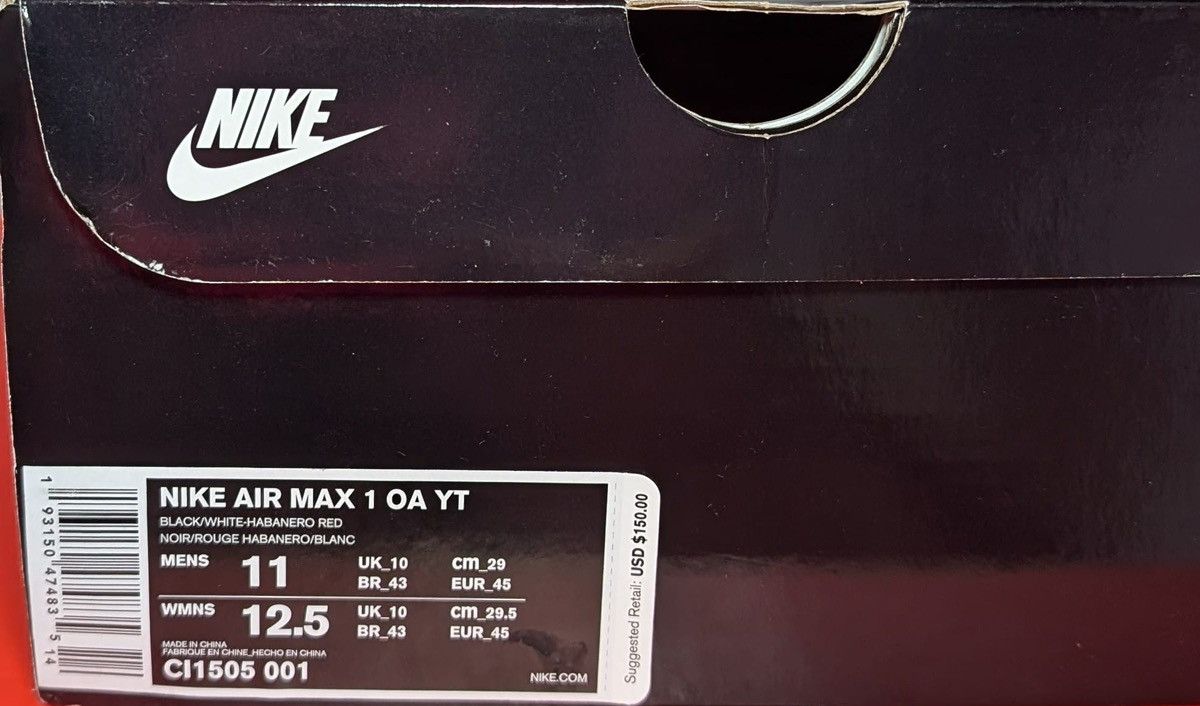 Nike Size 11 - Nike Air Max 1 On Air: Tokyo Maze Size US 11 / EU 44 - 8 Thumbnail