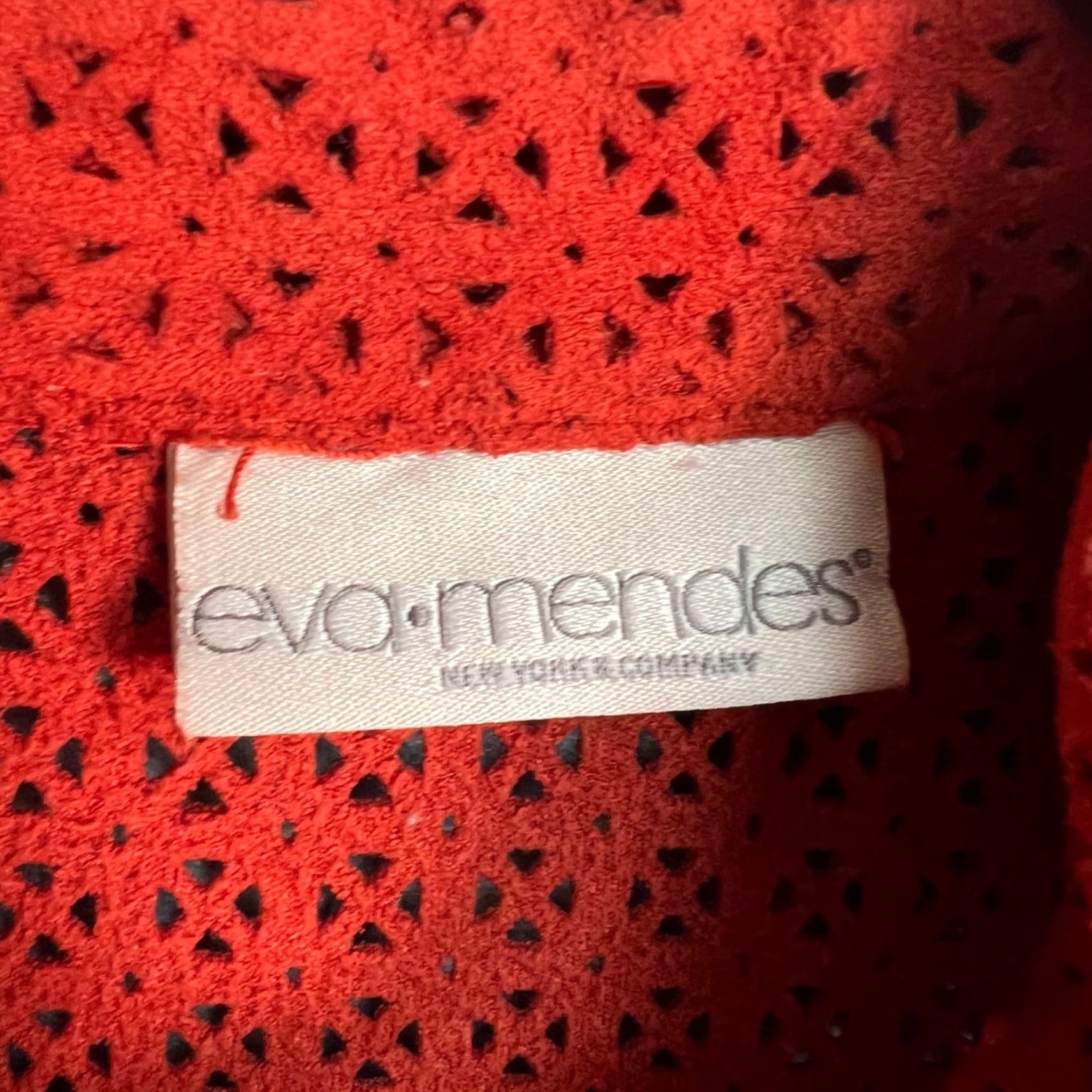 Vintage Eva Mendes Red Eyelet Dress Sleeveless Size XS Womens Size XS / US 0-2 / IT 36-38 - 3 Thumbnail