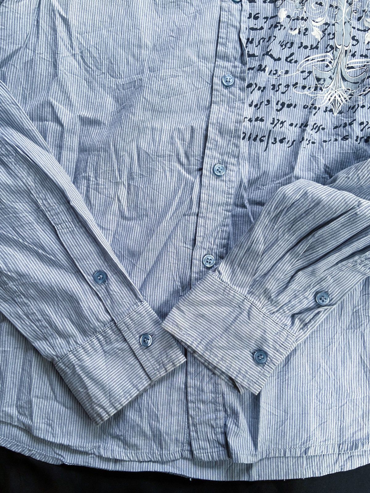 14th Addiction COIRAGE HONOUR SKULL PRINTED BUTTON DOWN SHIRT Size US S / EU 44-46 / 1 - 8 Thumbnail