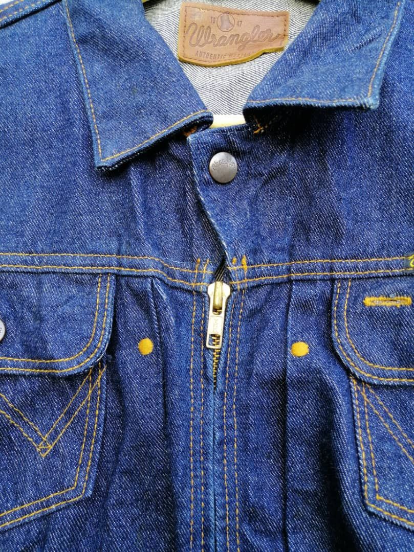 Vintage Vintage wrangler Nice Design Denim Jacket Size S / US 4 / IT 40 - 7 Thumbnail