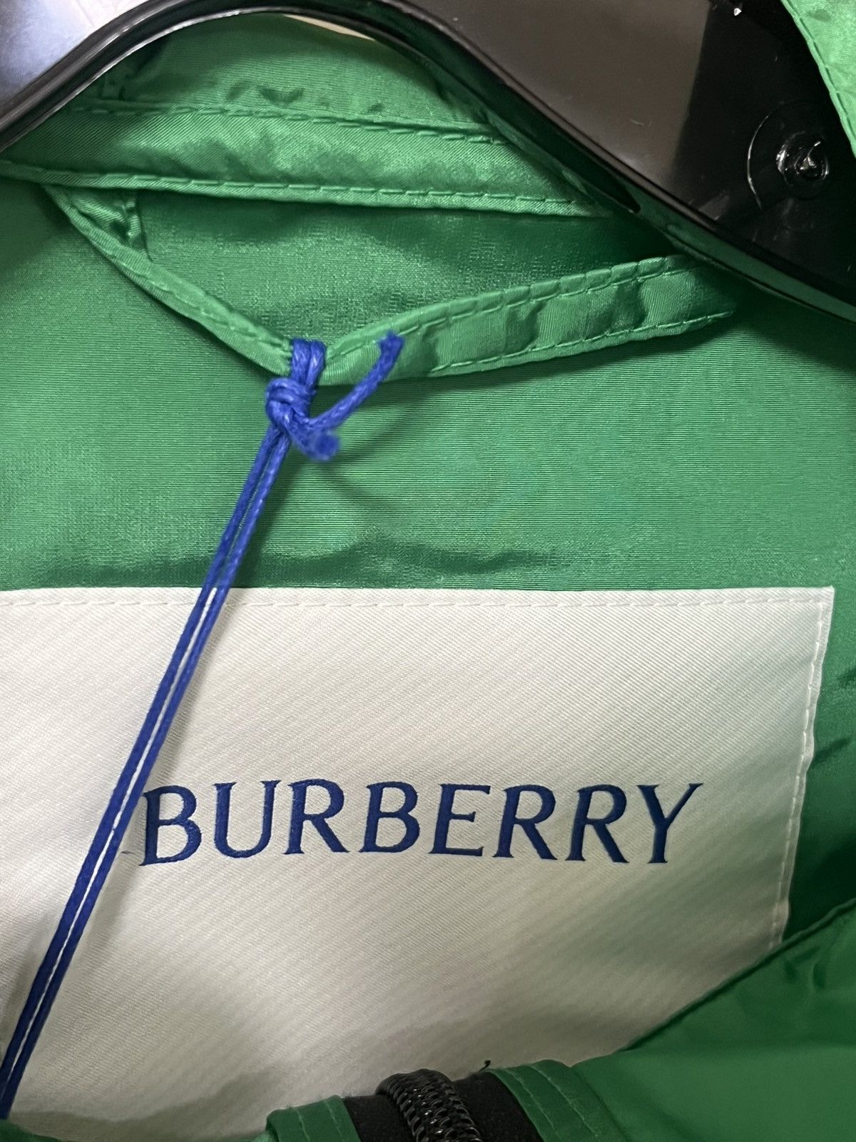 Burberry Men’s Nylon Check-Zip Hooded Jacket Sz XL Size US XL / EU 56 / 4 - 9 Thumbnail