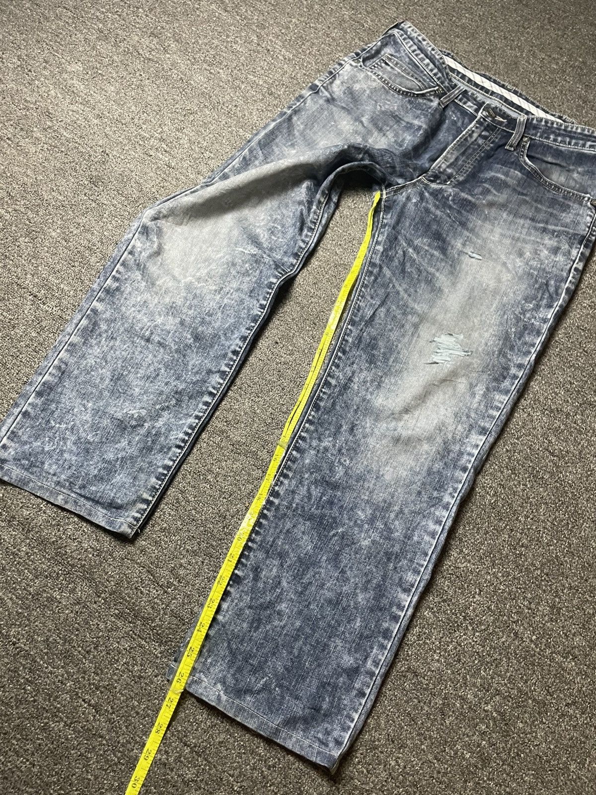 Vintage × Wrangler Wrangler Apparel Acid Wash Straight Cut Jeans (111) Size US 31 - 5 Thumbnail